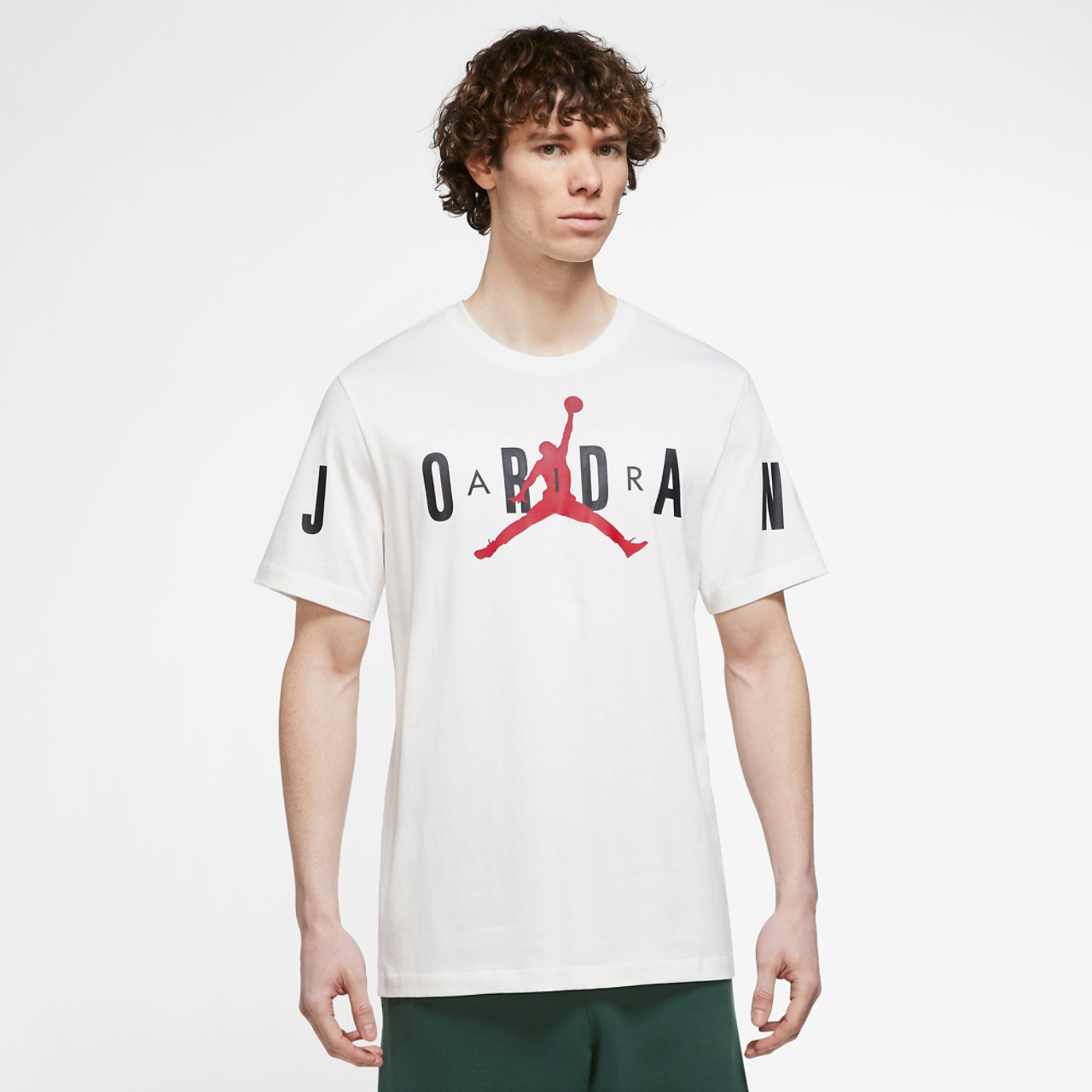 Jordan Air Stretch Short Sleeve T-Shirt Image 1 of 3. Tap to open photo gallery.
