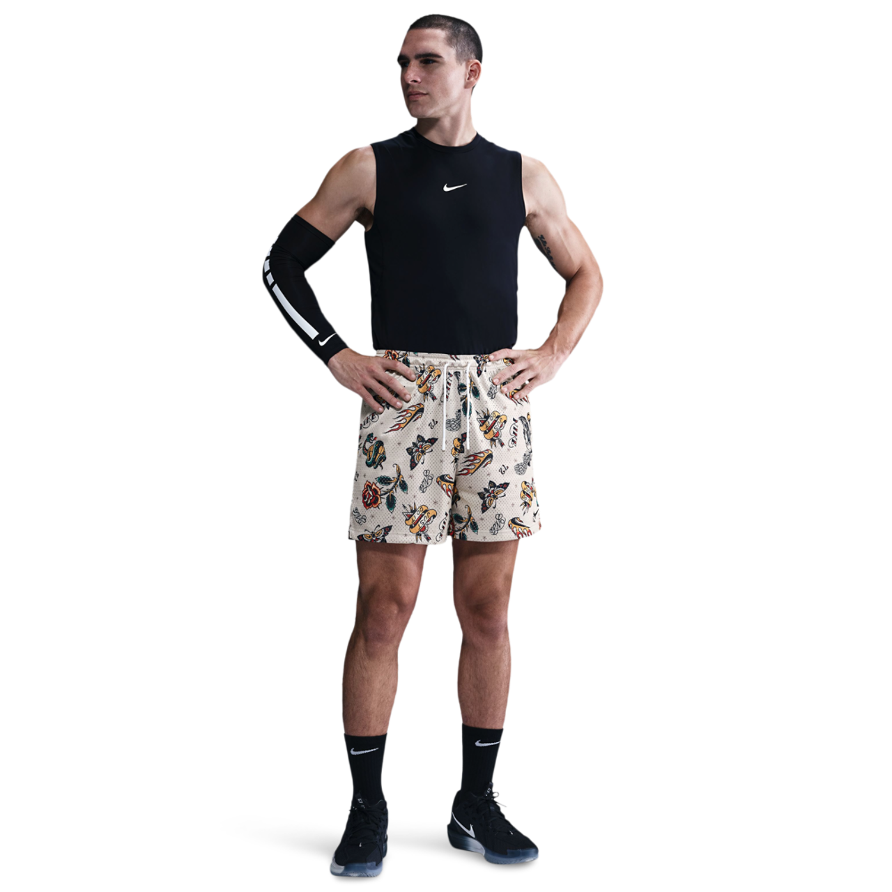 Nike Dri-FIT Practice Mesh 5" Shorts Image 1 of 5. Tap to open photo gallery.