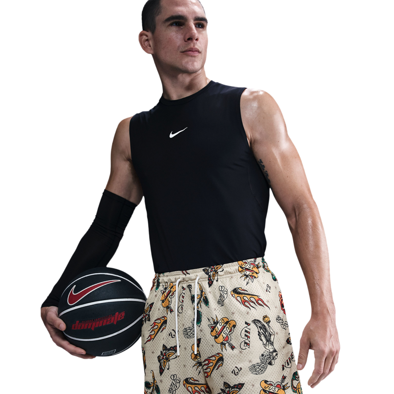 Nike Dri-FIT Practice Mesh 5" Shorts Image 3 of 5. Tap to open photo gallery.