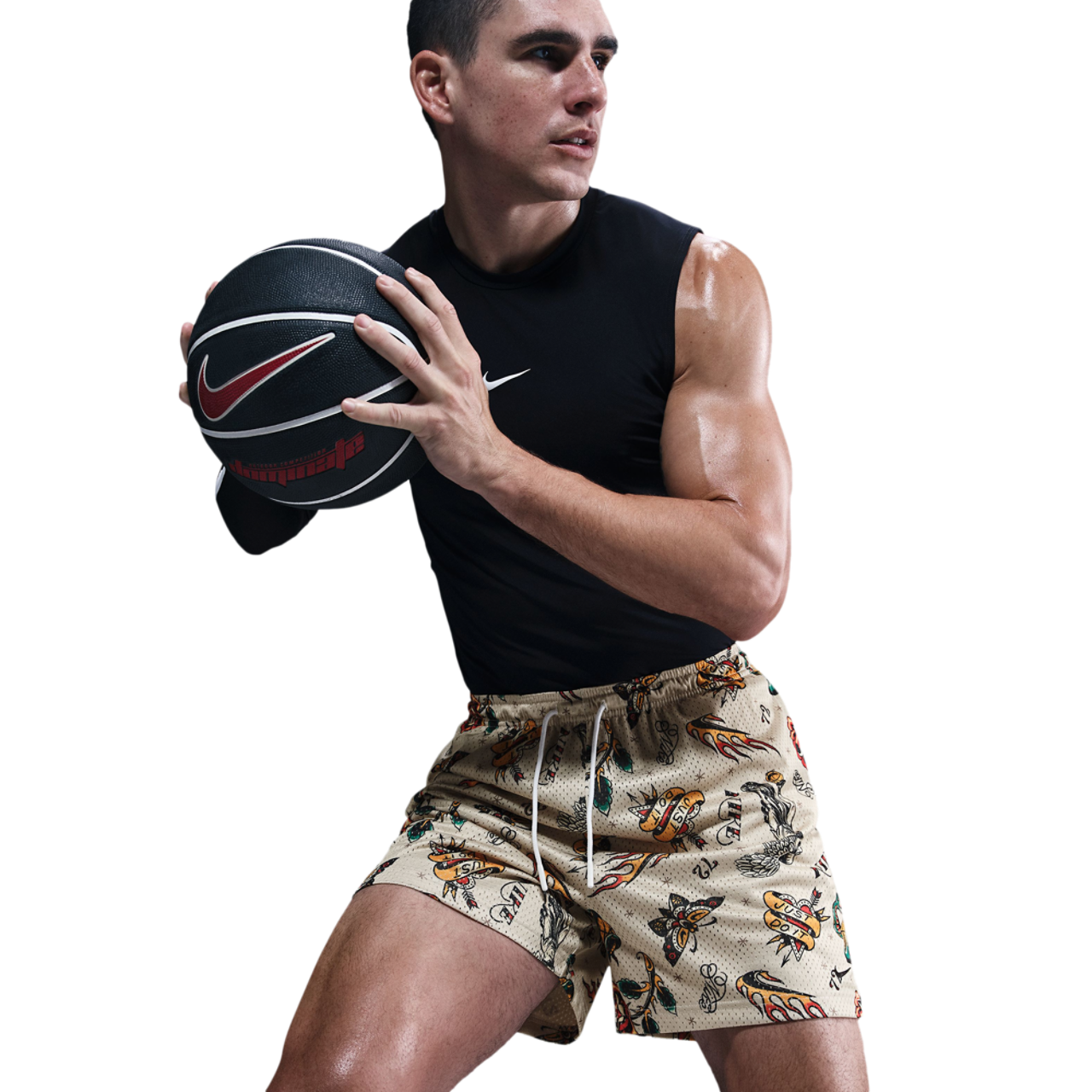 Nike Dri-FIT Practice Mesh 5" Shorts Image 5 of 5. Tap to open photo gallery.