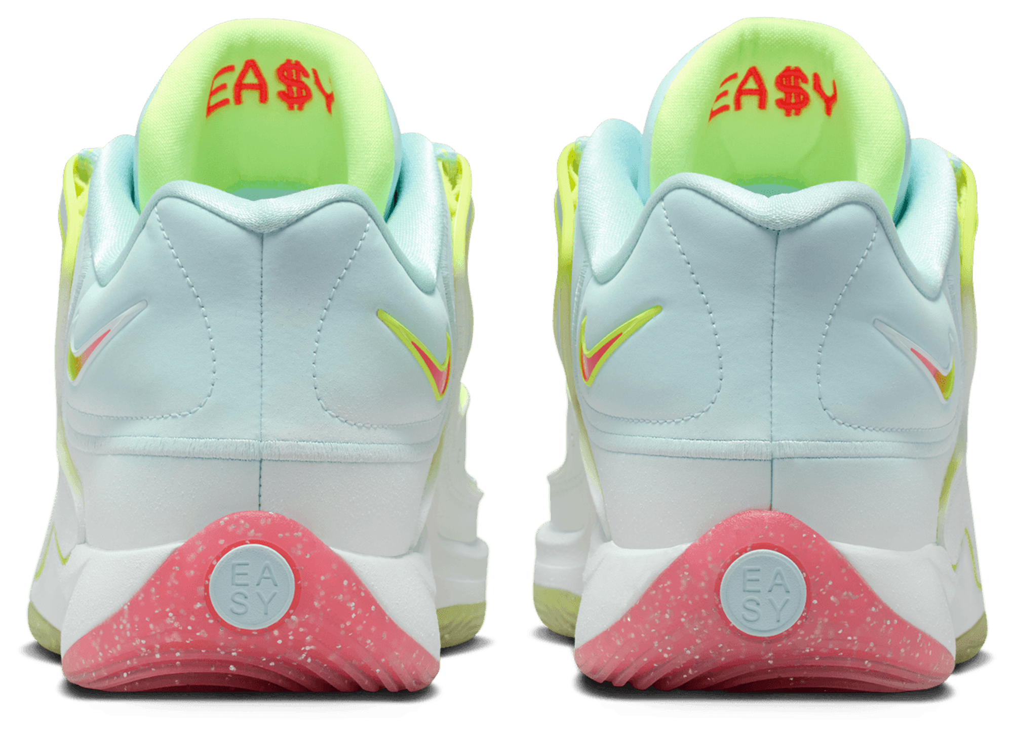 Nike KD18 PRM - White/Glacier Blue/Volt - Image 3