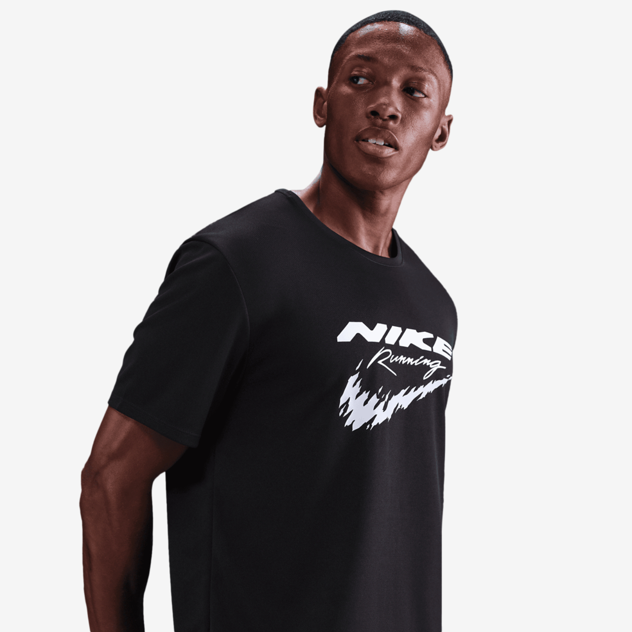 Nike Dri-FIT UV Run Energy Miler S/S T-Shirt Image 1 of 5. Tap to open photo gallery.