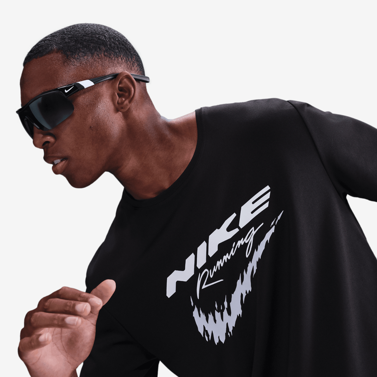 Nike Dri-FIT UV Run Energy Miler S/S T-Shirt Image 3 of 5. Tap to open photo gallery.