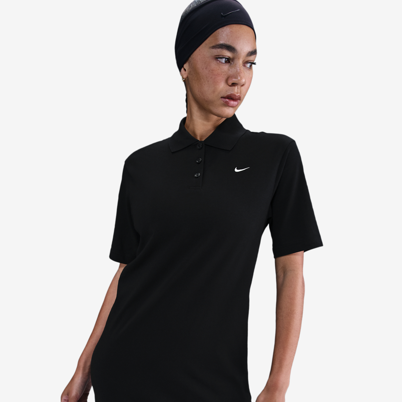 Nike NSW Essentials Polo Dress Image 1 of 4. Tap to open photo gallery.
