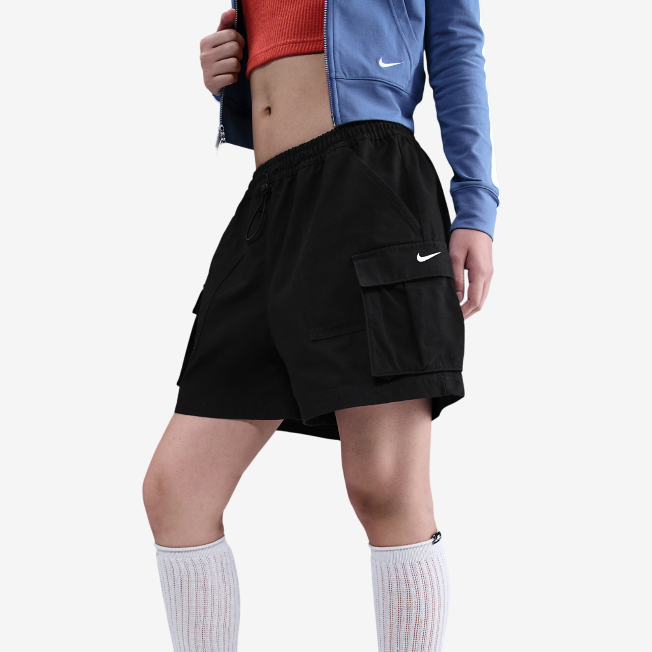 Nike NSW Street 5" Cargo Shorts Image 1 of 5. Tap to open photo gallery.