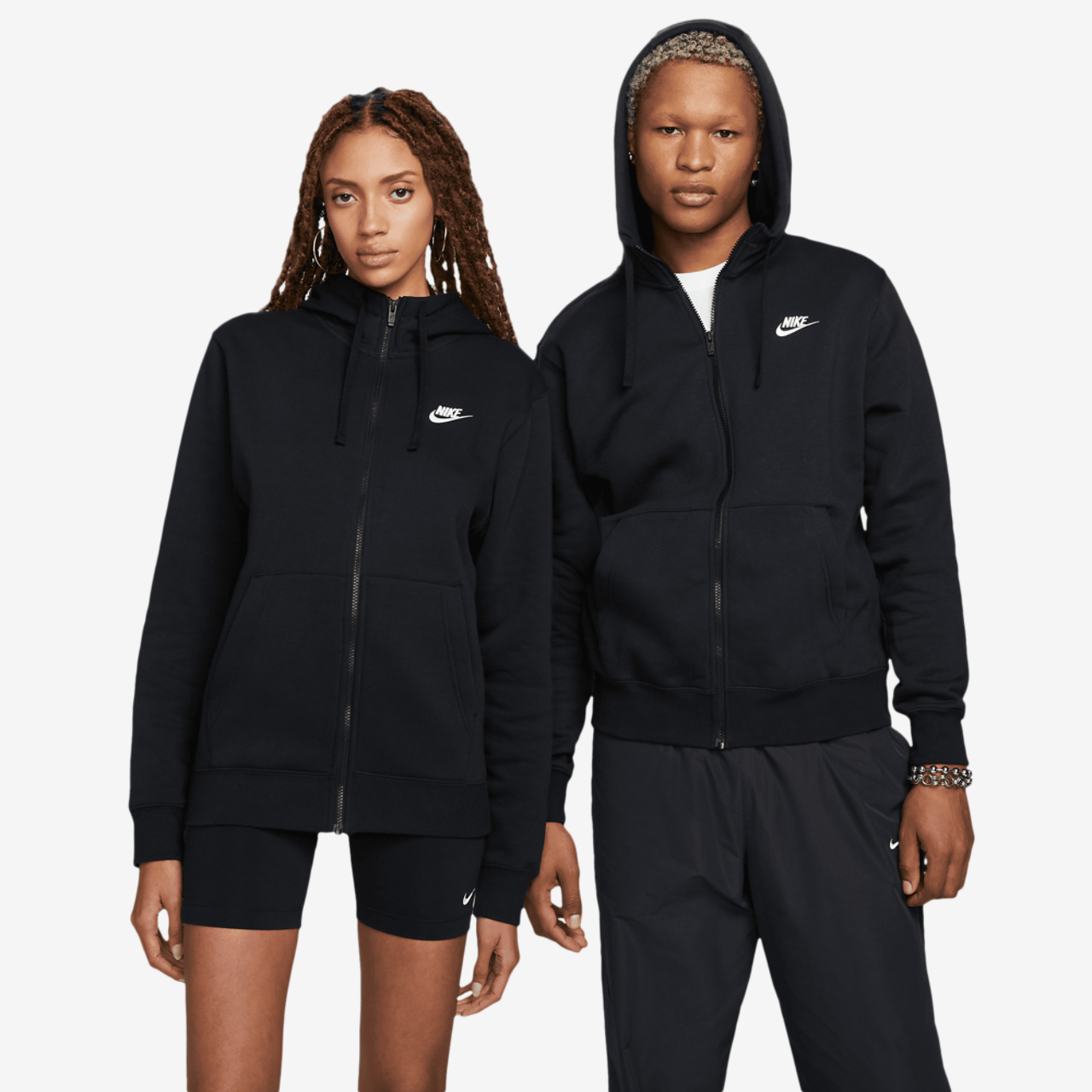 Nike Club Full-Zip Hoodie Image 4 of 10. Tap to open photo gallery.