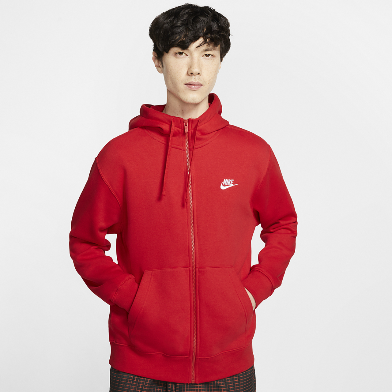 Nike Club Full-Zip Hoodie Image 1 of 6. Tap to open photo gallery.