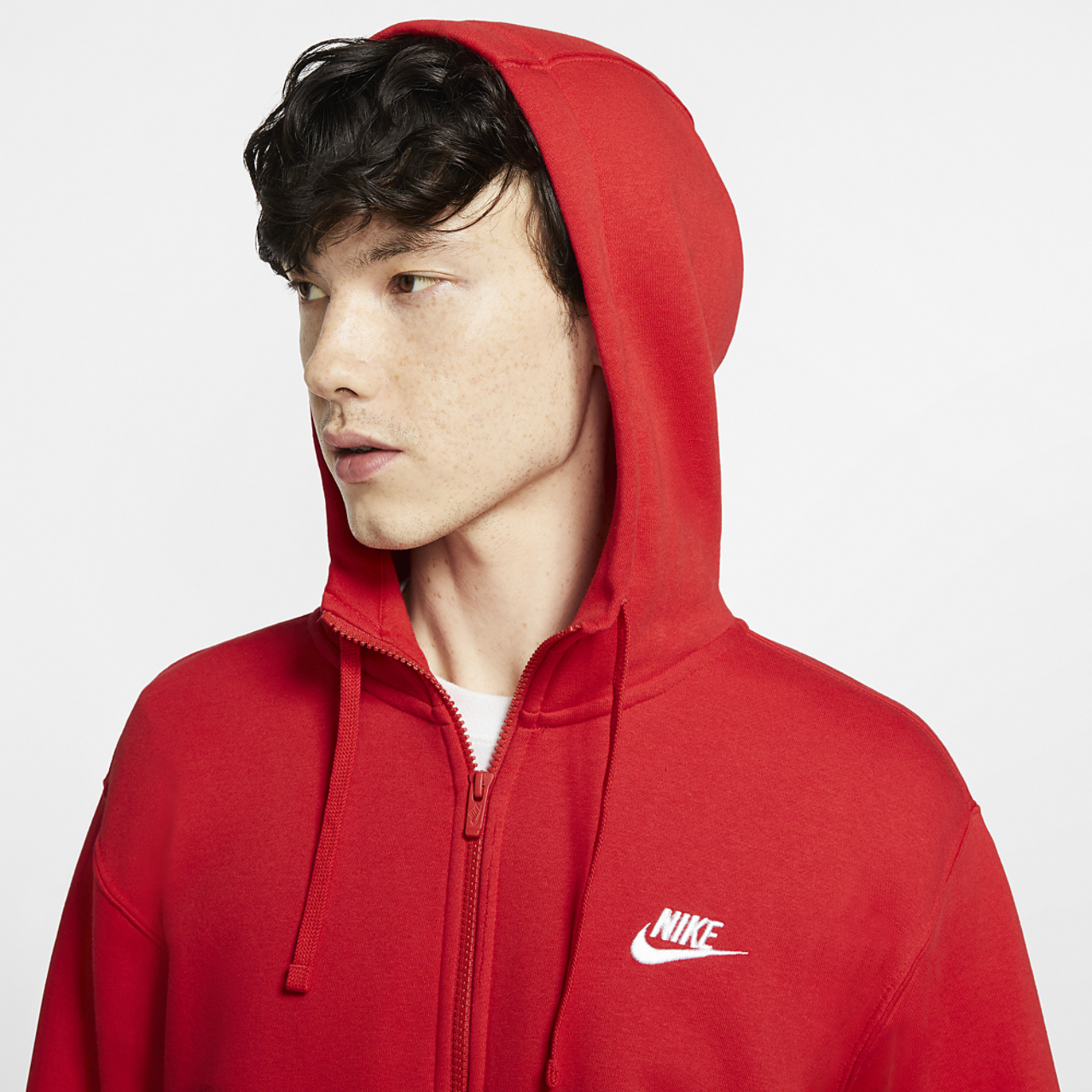 Nike Club Full-Zip Hoodie Image 6 of 6. Tap to open photo gallery.