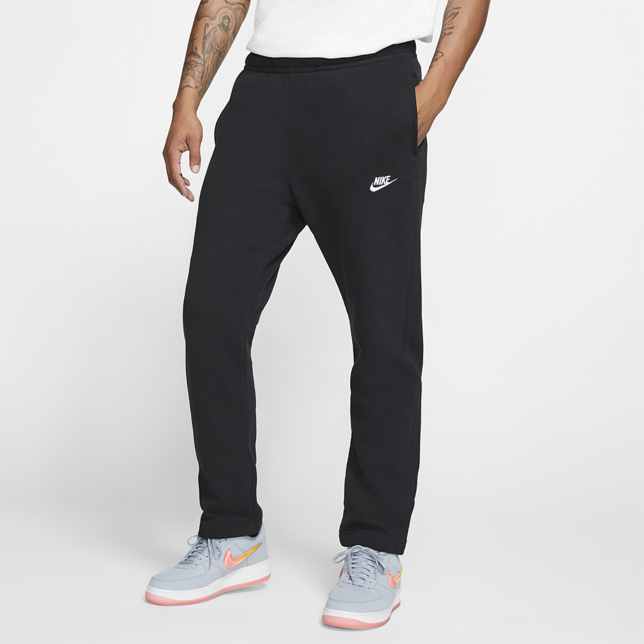 Nike Open Hem Club Pants Image 1 of 6. Tap to open photo gallery.