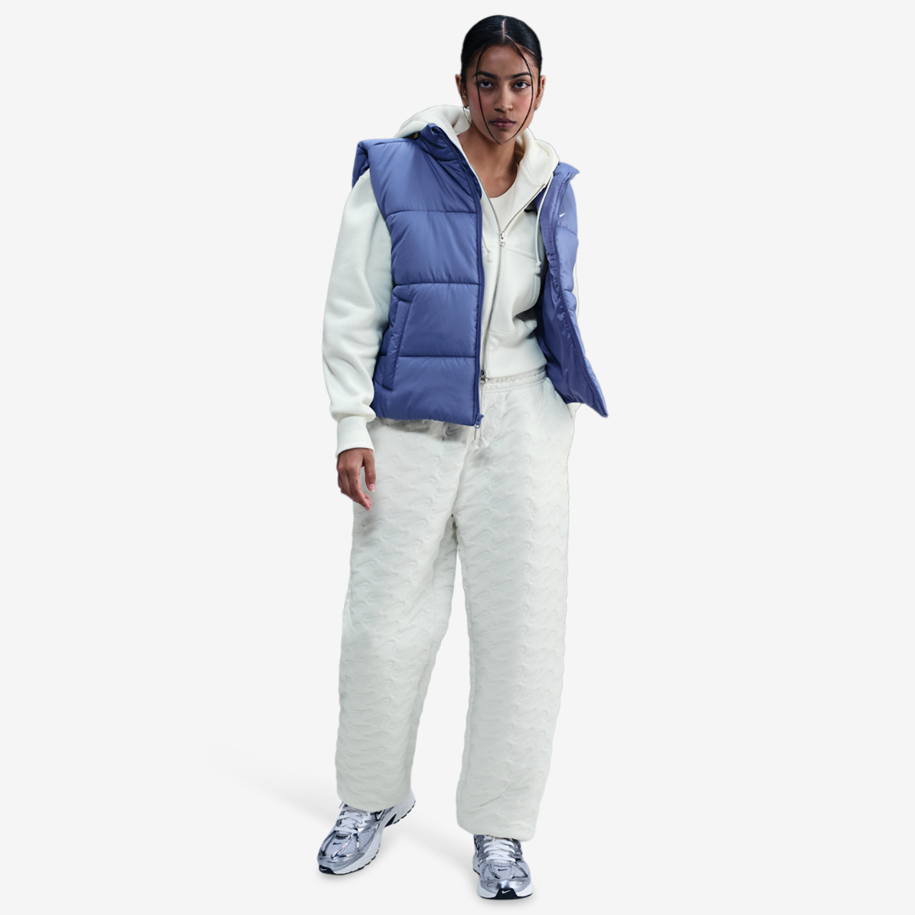Nike NSW Phoenix HR Oversized AOJ Pant Image 3 of 4. Tap to open photo gallery.