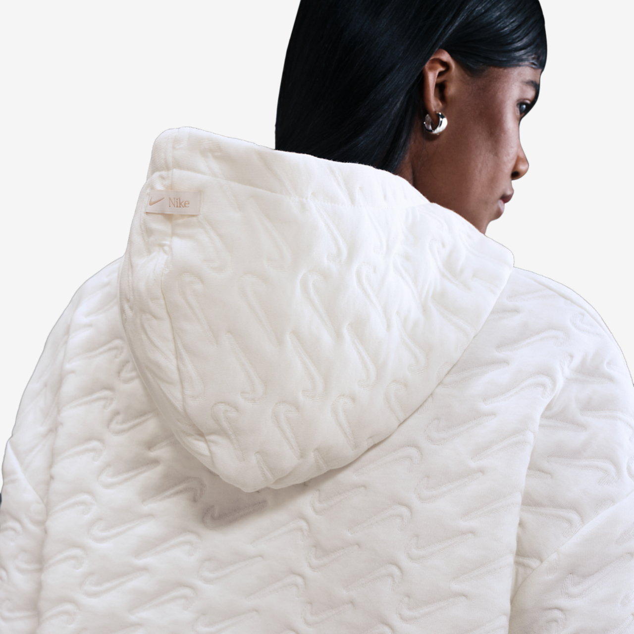 Nike NSW Phoenix Fleece Loose AOJ Pullover Hoodie Image 2 of 4. Tap to open photo gallery.