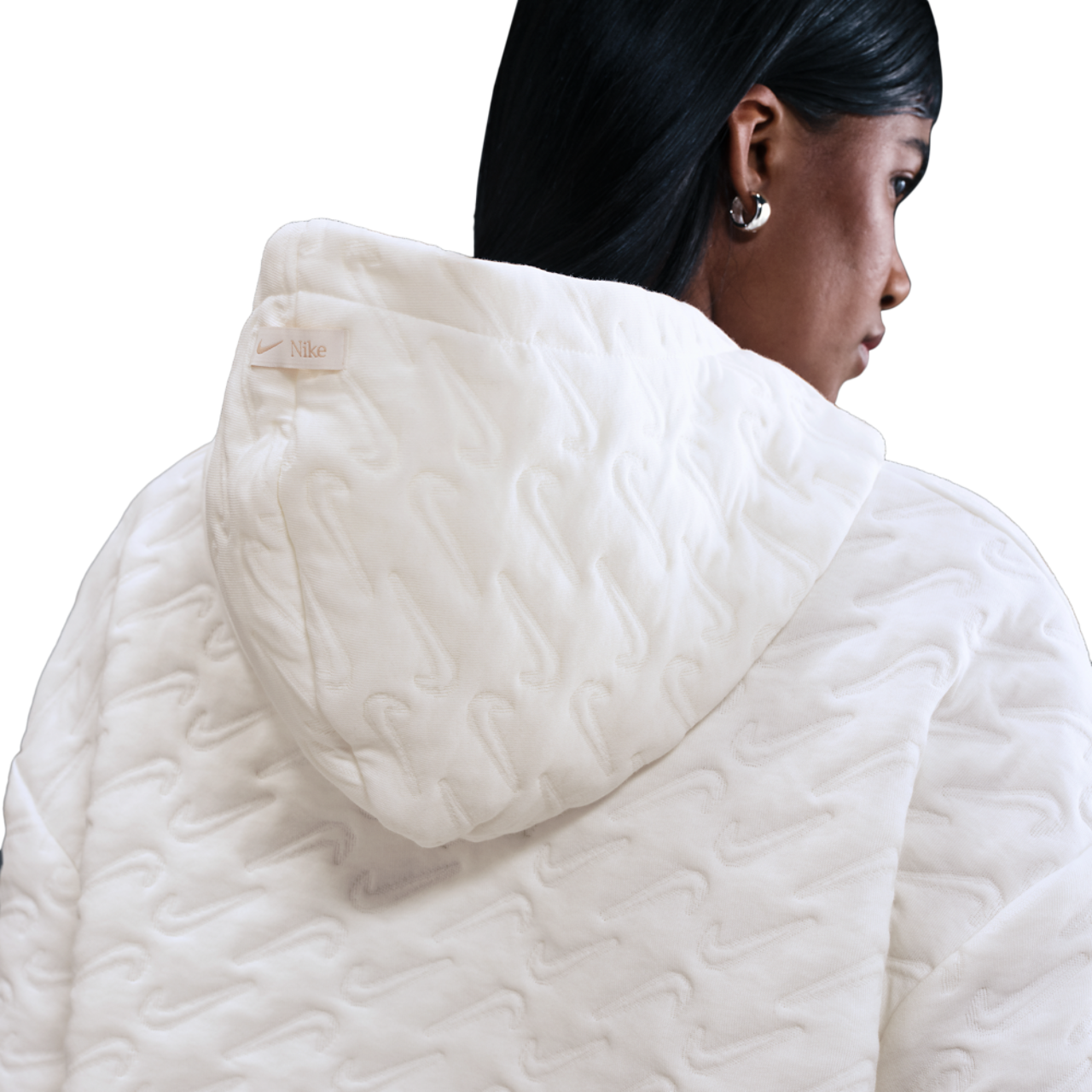 Nike NSW Phoenix Fleece Loose AOJ Pullover Hoodie Image 2 of 4. Tap to open photo gallery.