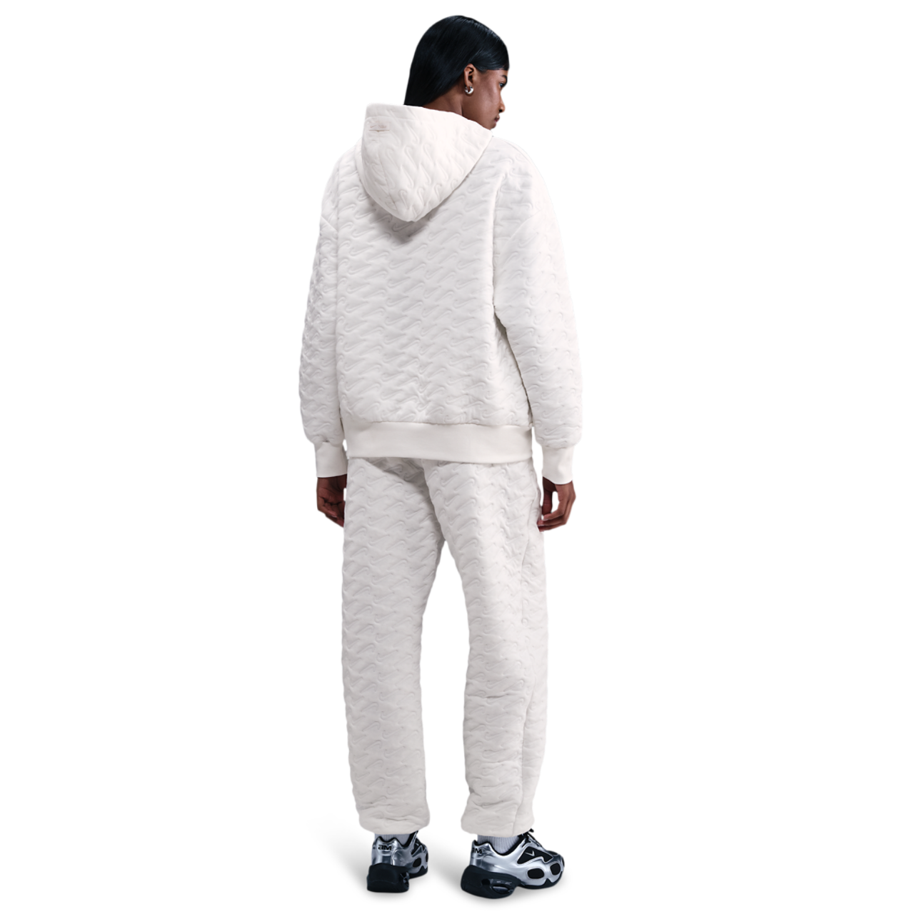 Nike NSW Phoenix Fleece Loose AOJ Pullover Hoodie Image 4 of 4. Tap to open photo gallery.