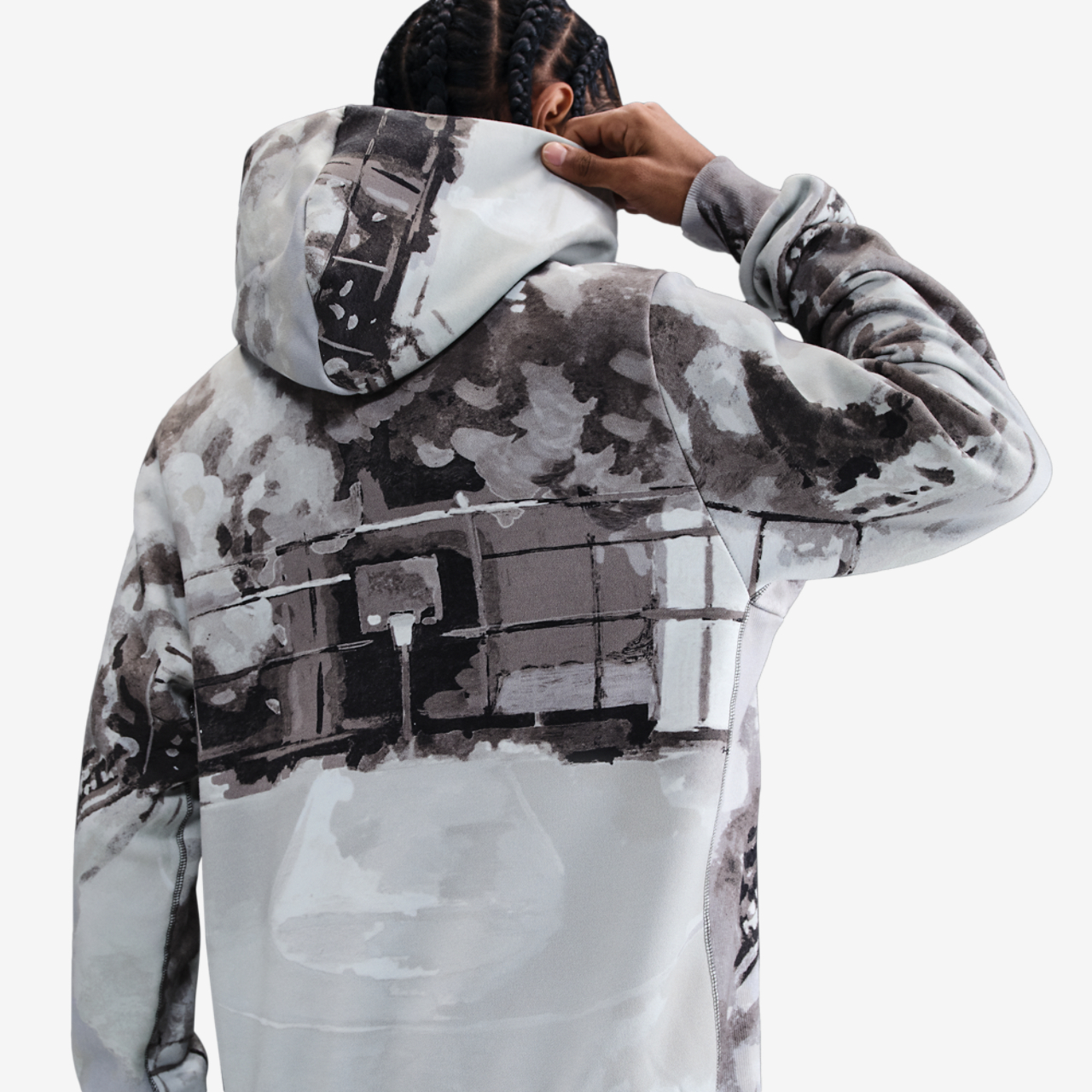 Nike TF SI Brushed Pullover Hoodie Image 2 of 4. Tap to open photo gallery.