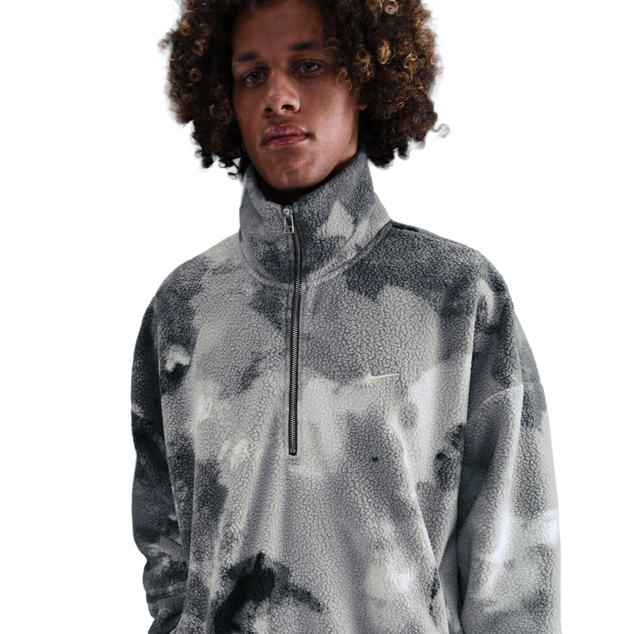 Nike Sherpa Half Zip Jacket NAOS Image 1 of 4. Tap to open photo gallery.