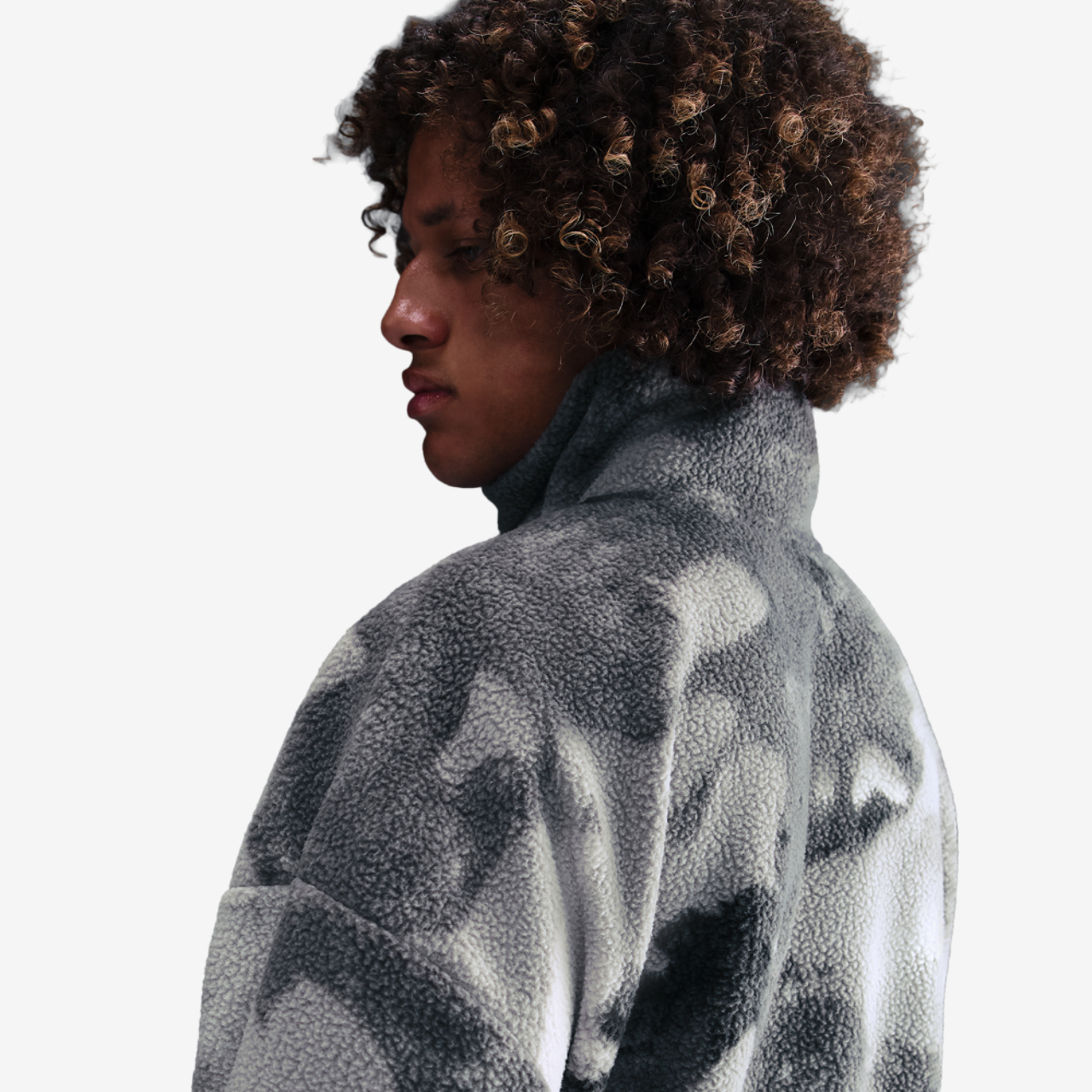 Nike Sherpa Half Zip Jacket NAOS Image 2 of 4. Tap to open photo gallery.