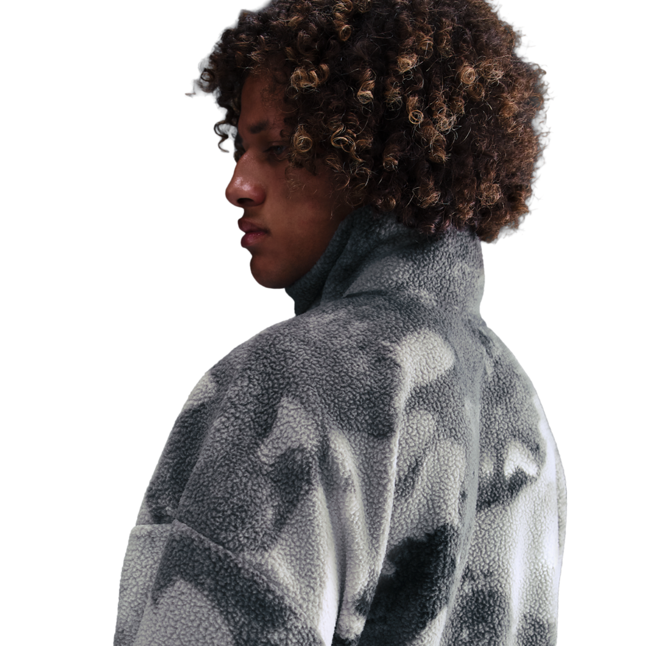 Nike Sherpa Half Zip Jacket NAOS Image 2 of 4. Tap to open photo gallery.