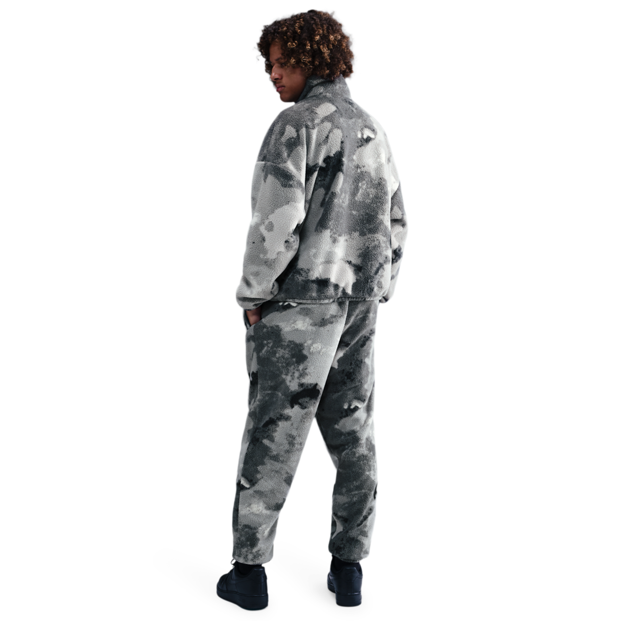 Nike Sherpa Half Zip Jacket NAOS Image 4 of 4. Tap to open photo gallery.
