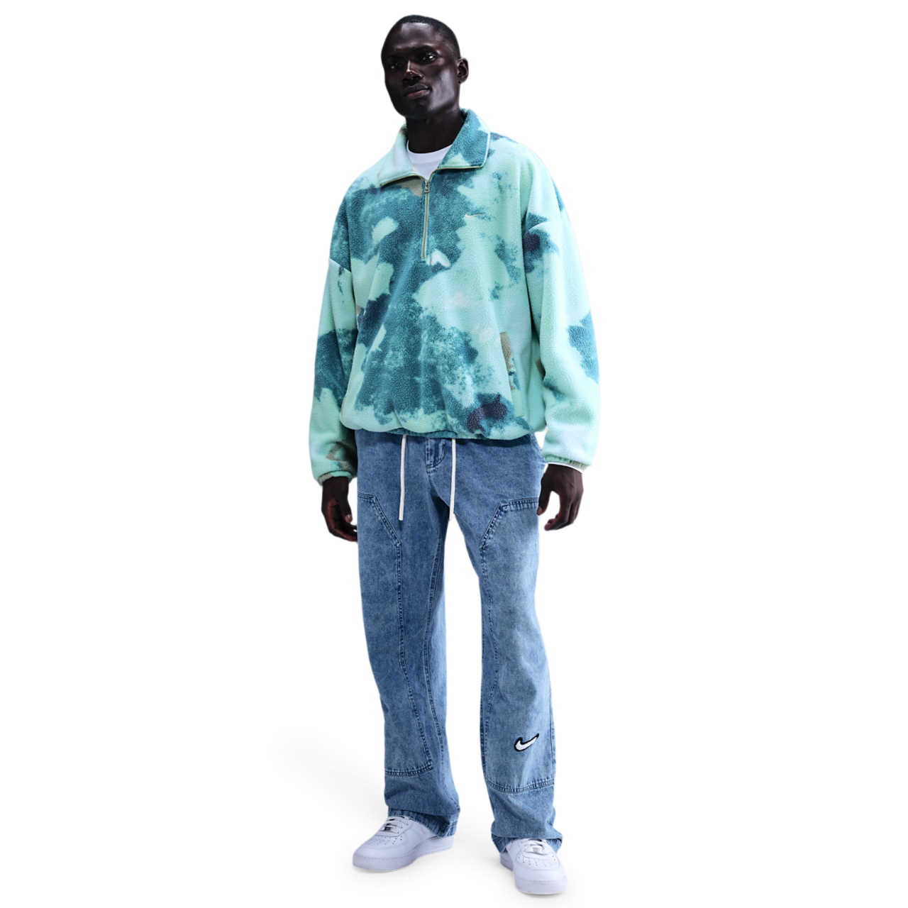 Nike Sherpa Half Zip Jacket NAOS Image 3 of 4. Tap to open photo gallery.