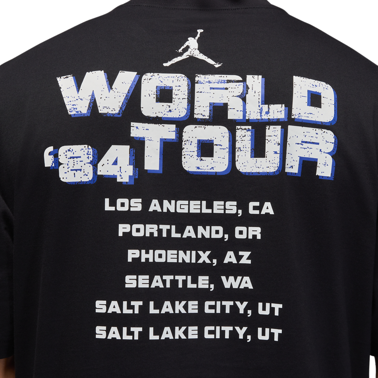 Jordan NC World Tour Short Sleeve Crewneck Image 2 of 4. Tap to open photo gallery.
