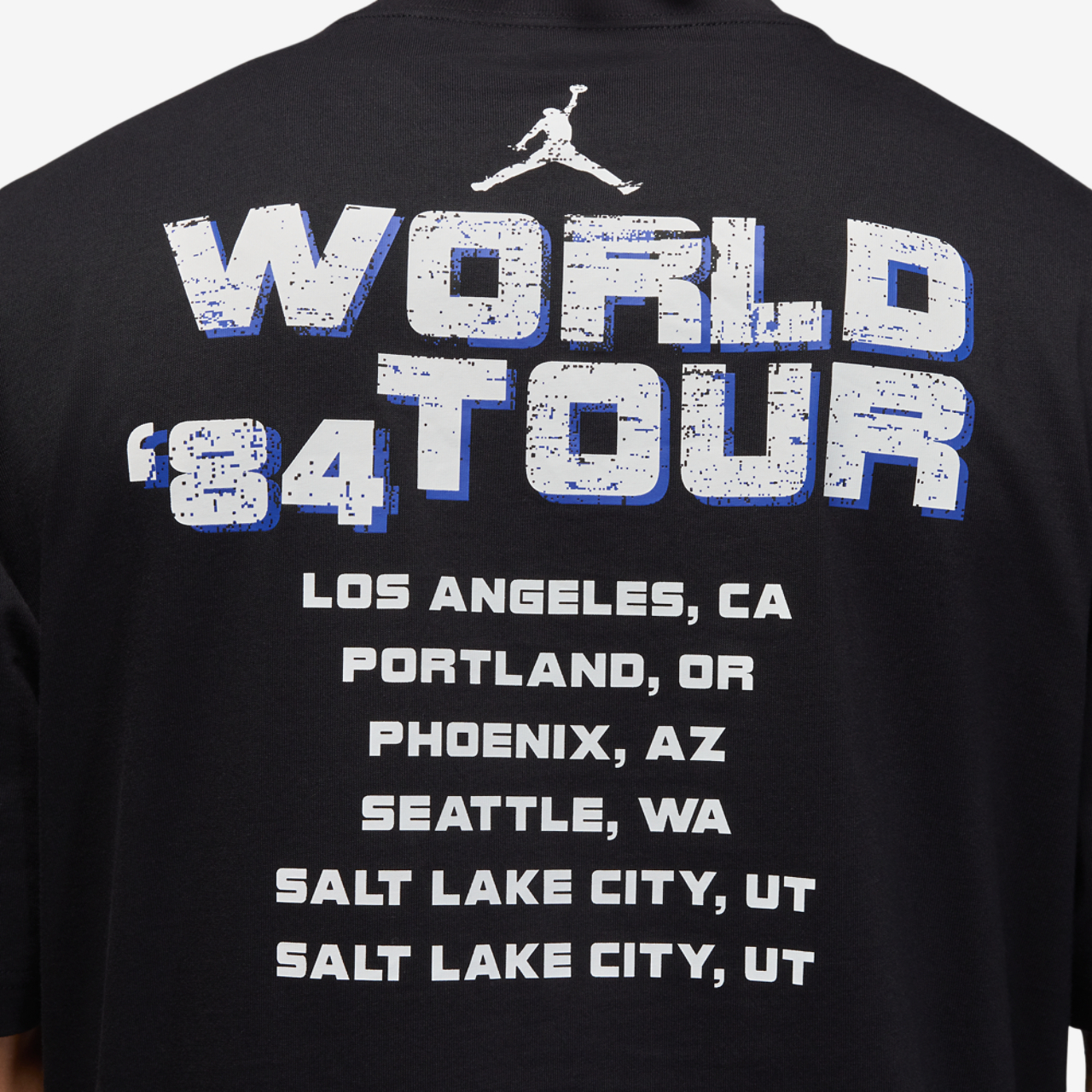 Jordan NC World Tour Short Sleeve Crewneck Image 2 of 4. Tap to open photo gallery.