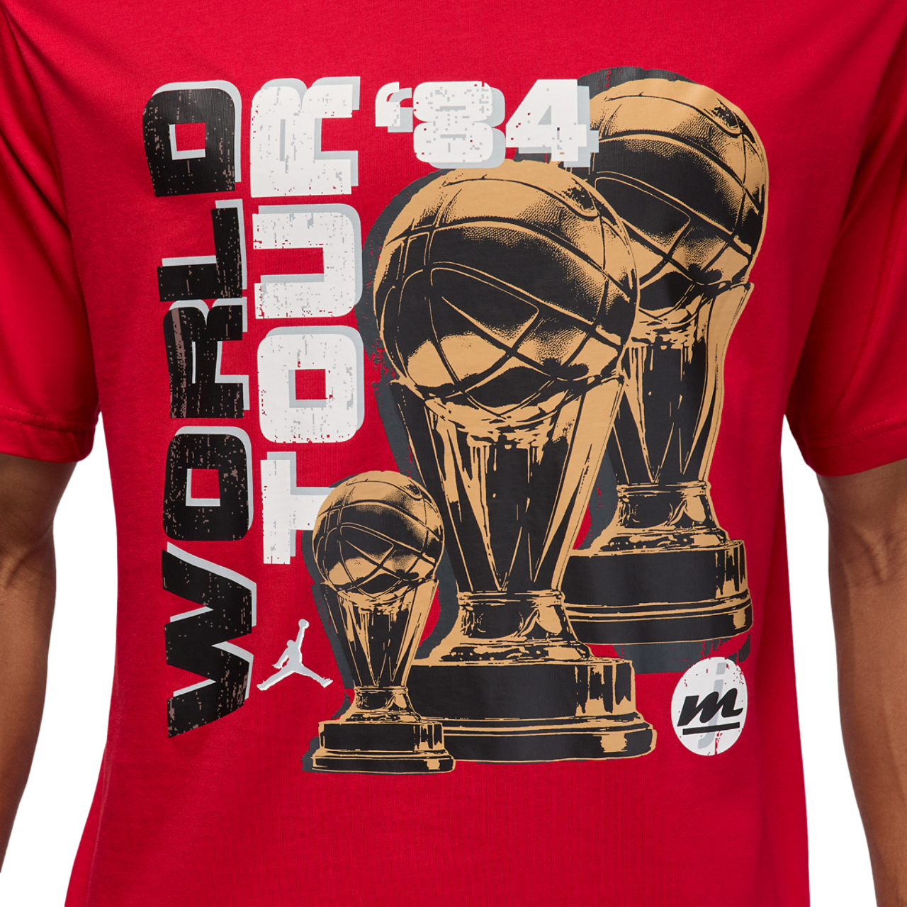 Jordan NC World Tour Short Sleeve Crewneck Image 1 of 4. Tap to open photo gallery.