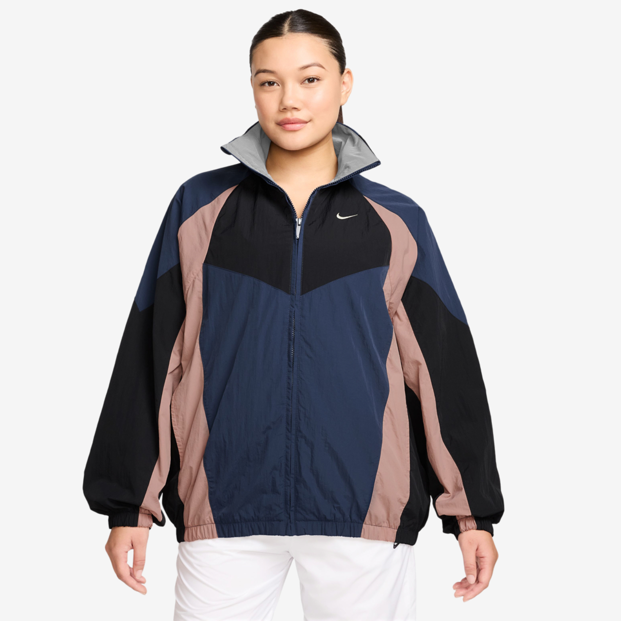 Nike NSW Street Over Sized Jacket Image 1 of 3. Tap to open photo gallery.