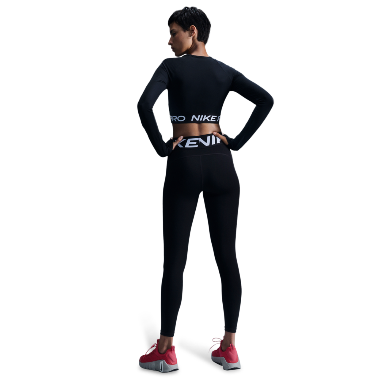Nike Pro Dri-FIT 365 Crop Long Sleeve Image 7 of 8. Tap to open photo gallery.