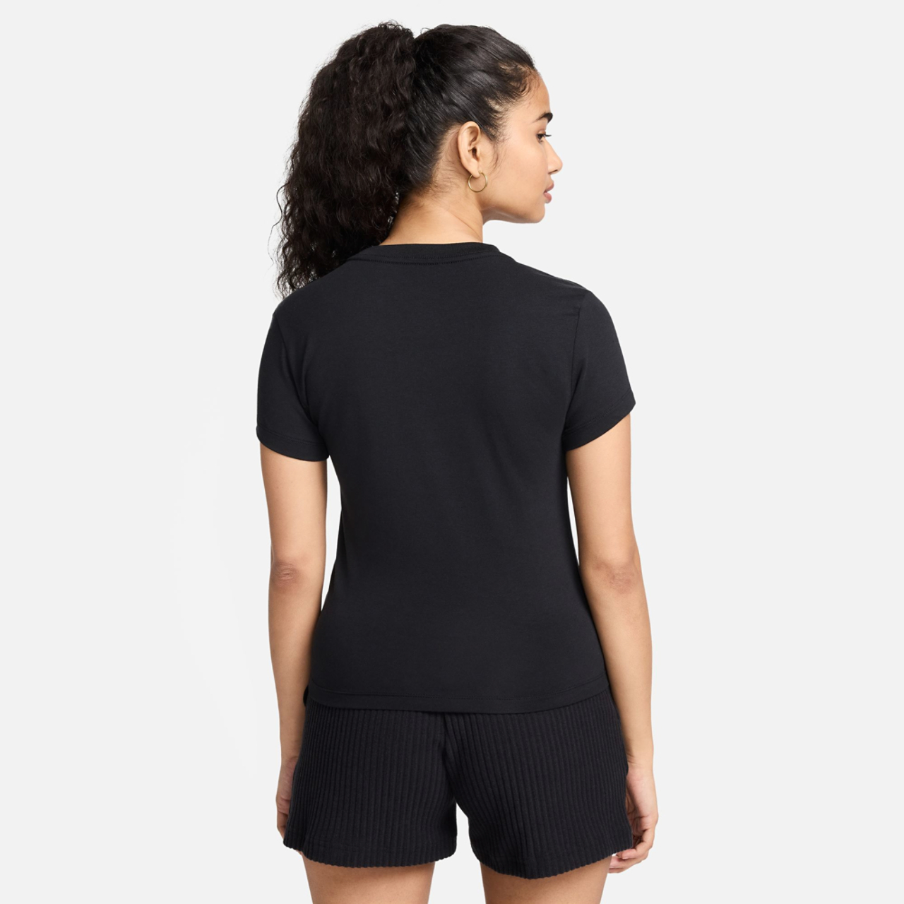 Nike Chill Knit Crop T-Shirt Image 2 of 2. Tap to open photo gallery.