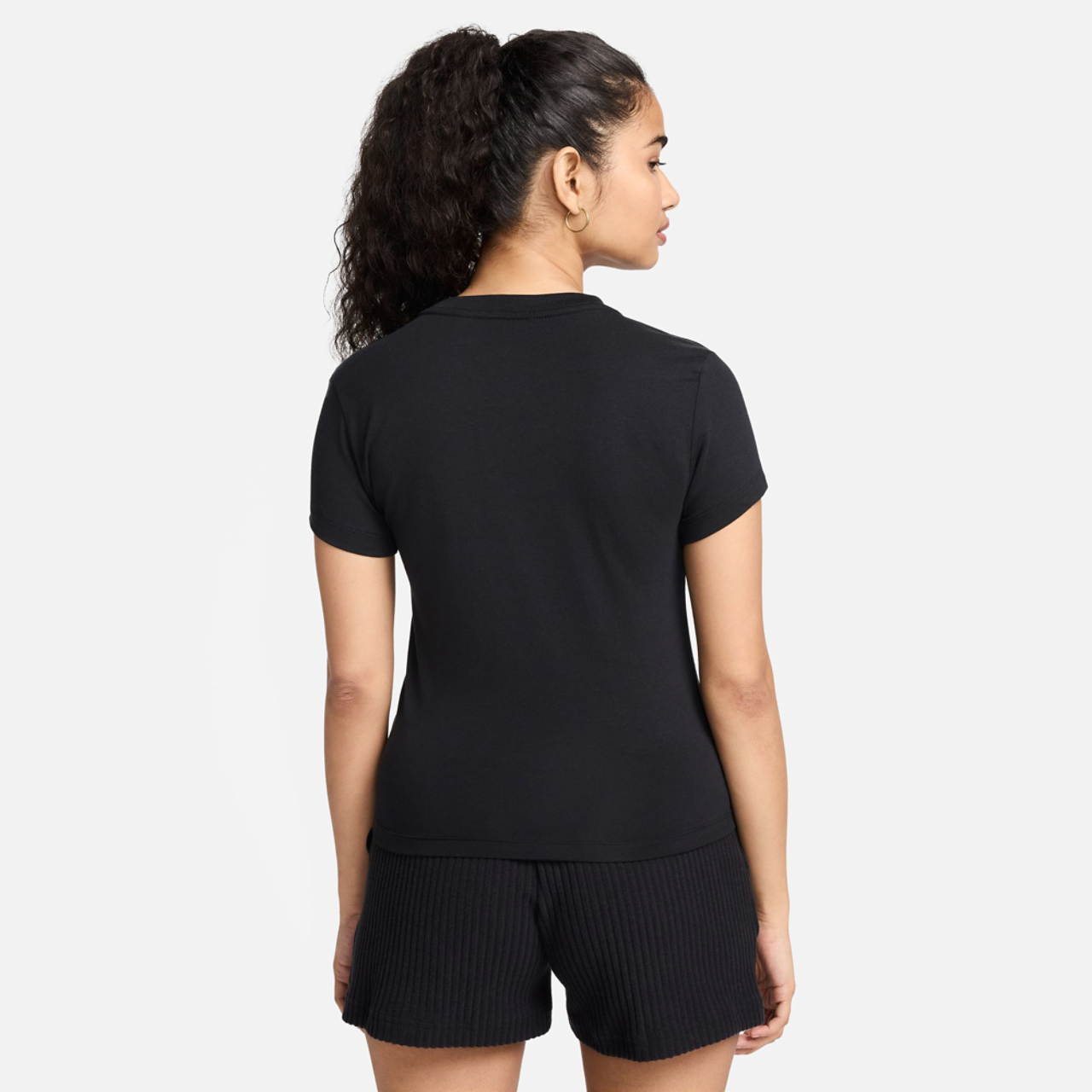 Nike Chill Knit Crop T-Shirt Image 2 of 2. Tap to open photo gallery.