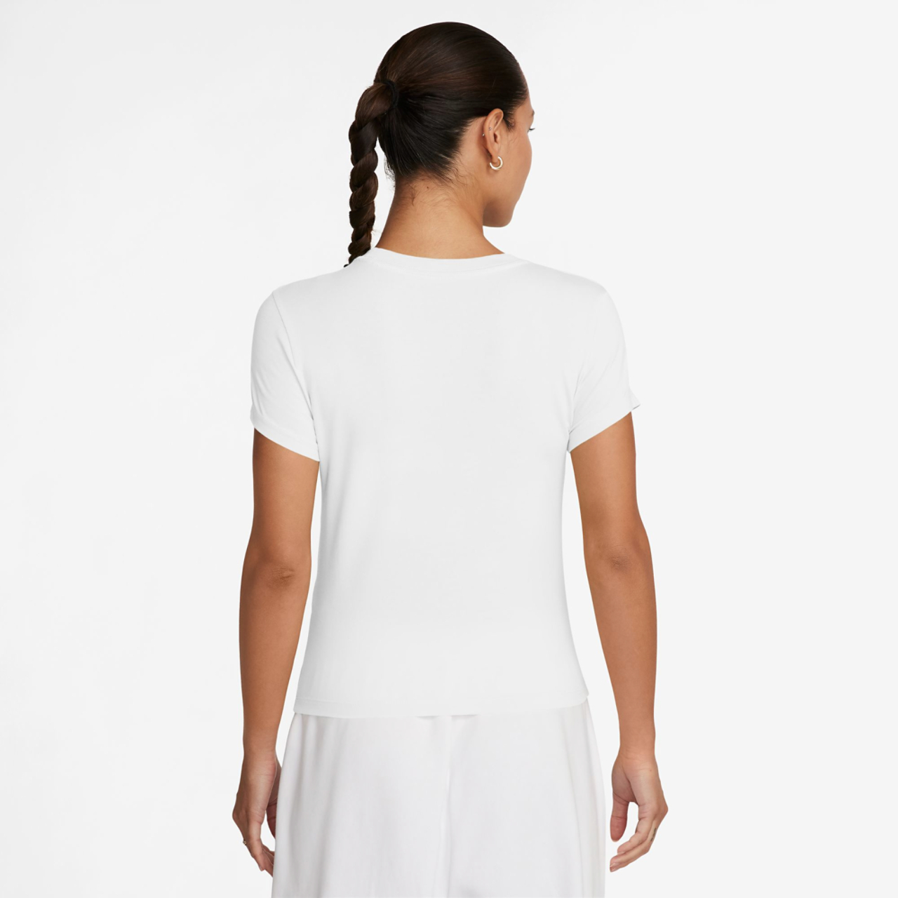 Nike Chill Knit Crop T-Shirt Image 2 of 2. Tap to open photo gallery.