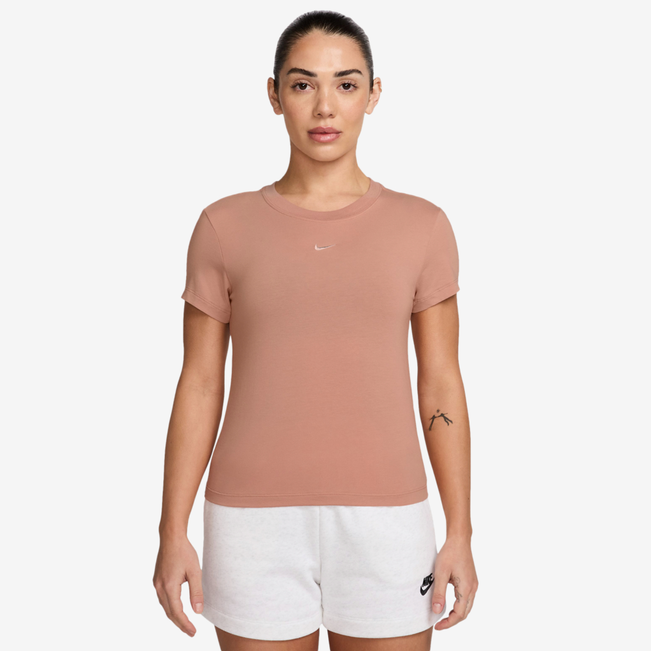 Nike Chill Knit Crop T-Shirt Image 1 of 3. Tap to open photo gallery.