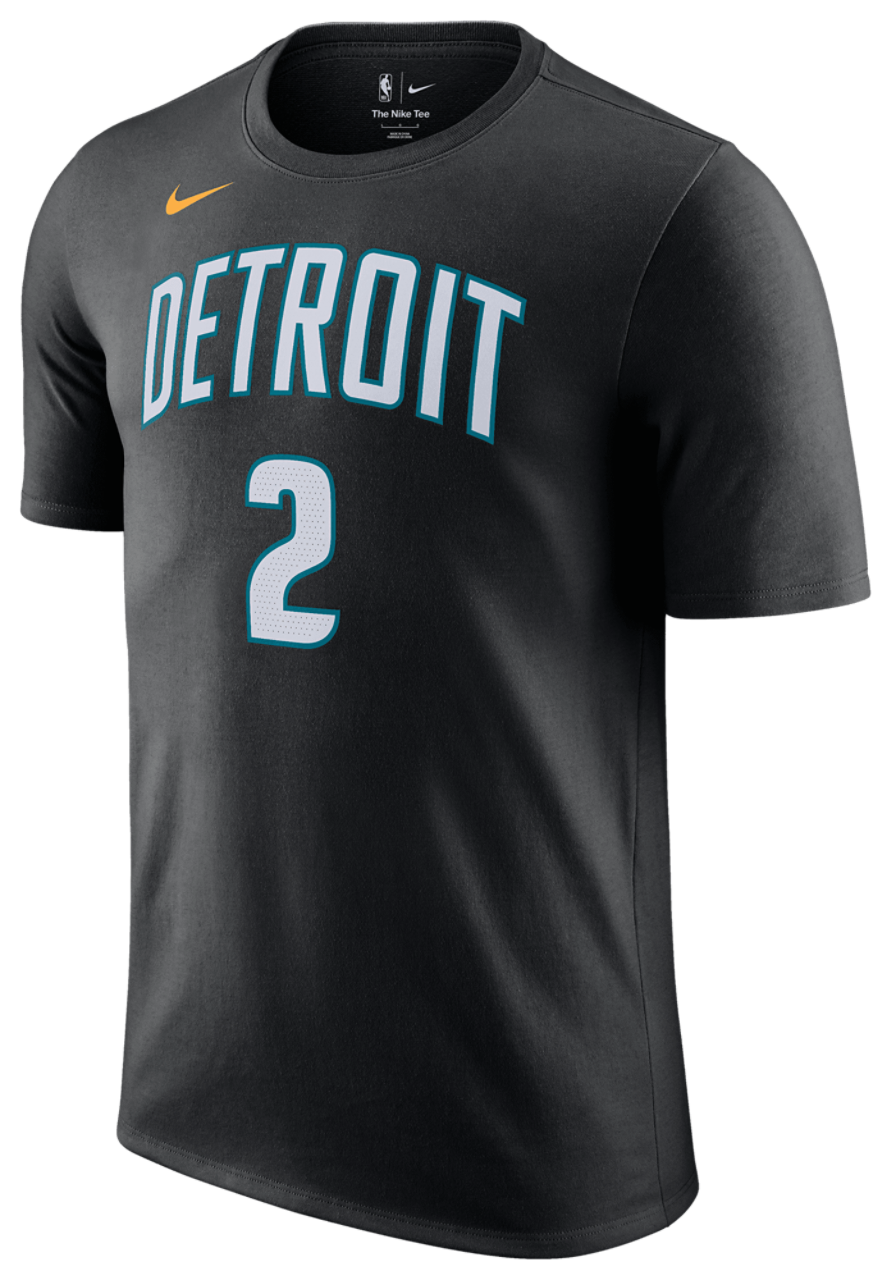 Nike Pistons Essential Statement NN T-Shirt Image 1 of 2. Tap to open photo gallery.