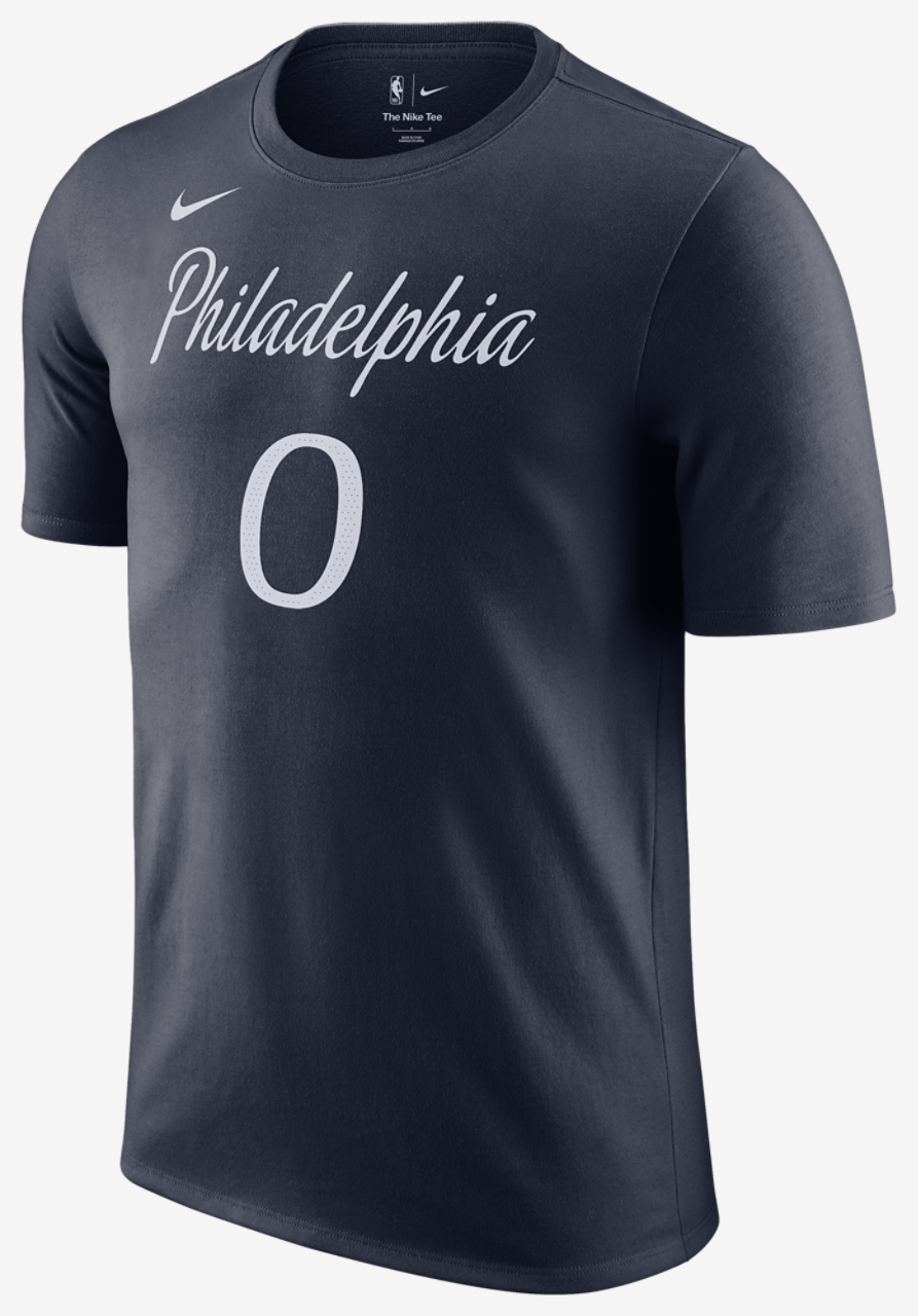 Nike 76ers Essential Statement NN T-Shirt Image 1 of 2. Tap to open photo gallery.