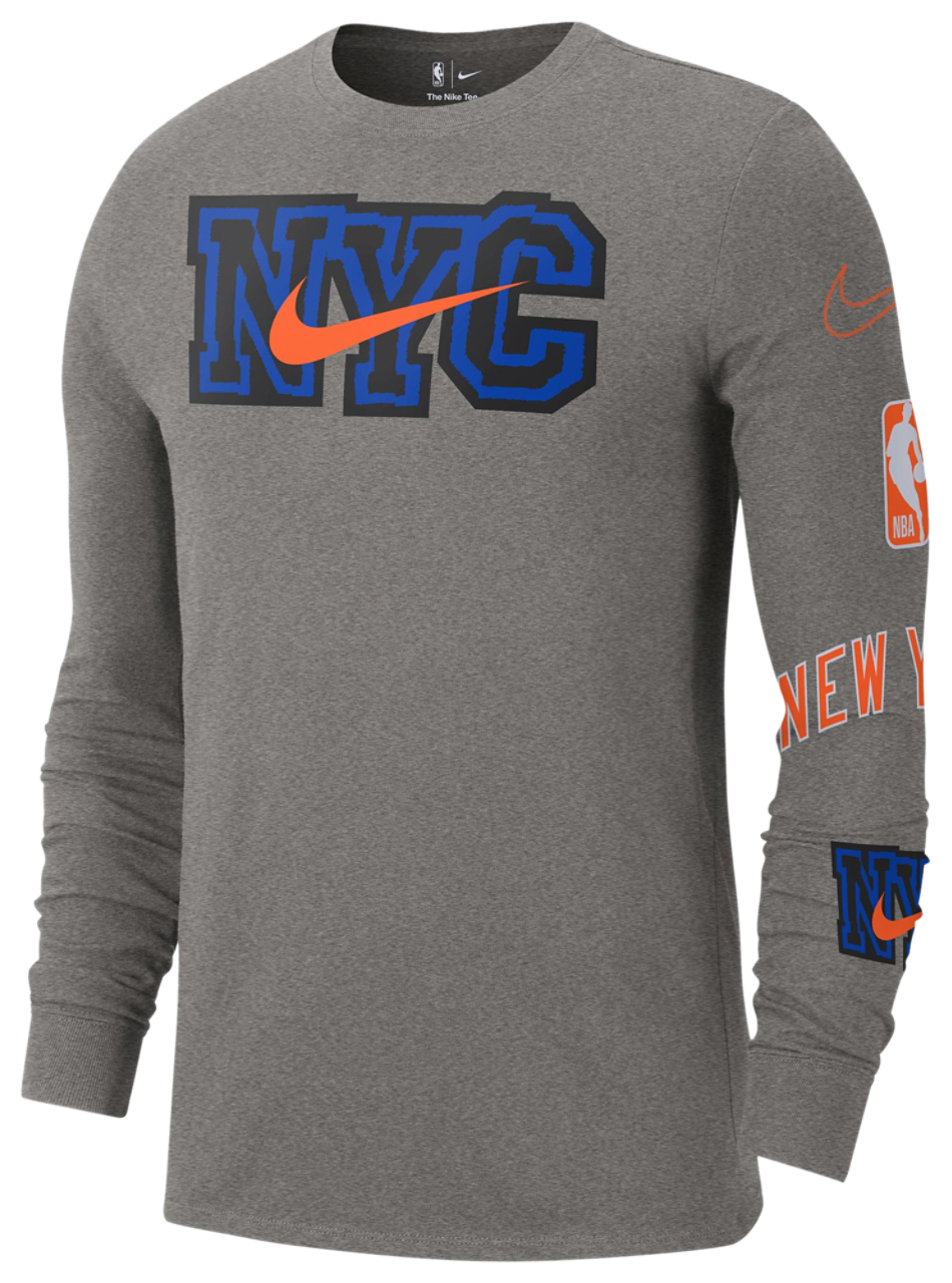 Nike Knicks Long Sleeve T-Shirt Image 1 of 2. Tap to open photo gallery.
