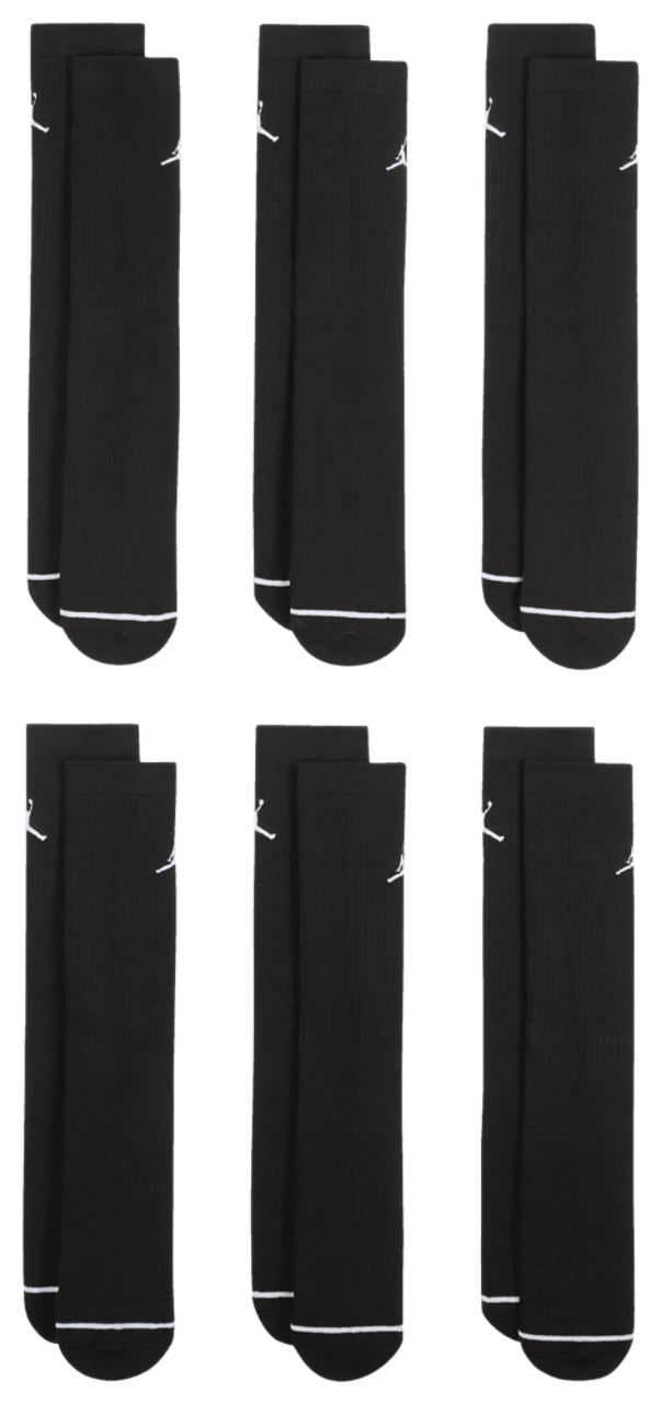 Jordan Cushion Ply Crew Sock 6 Pack Image 2 of 4. Tap to open photo gallery.