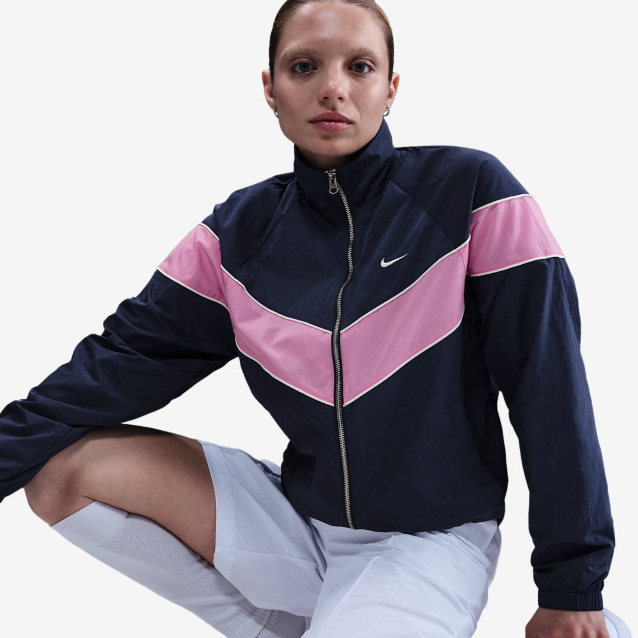 Nike Windrunner Woven Full-Zip Jacket Image 4 of 4. Tap to open photo gallery.