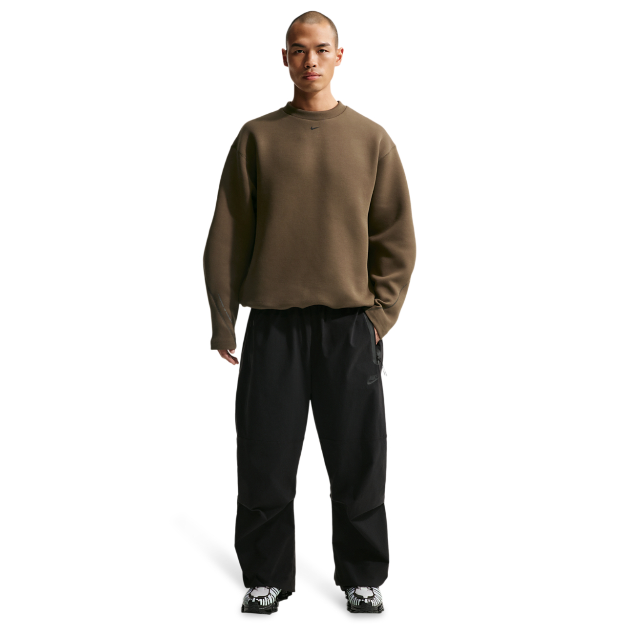 Nike Tech Fleece Crew Image 5 of 6. Tap to open photo gallery.