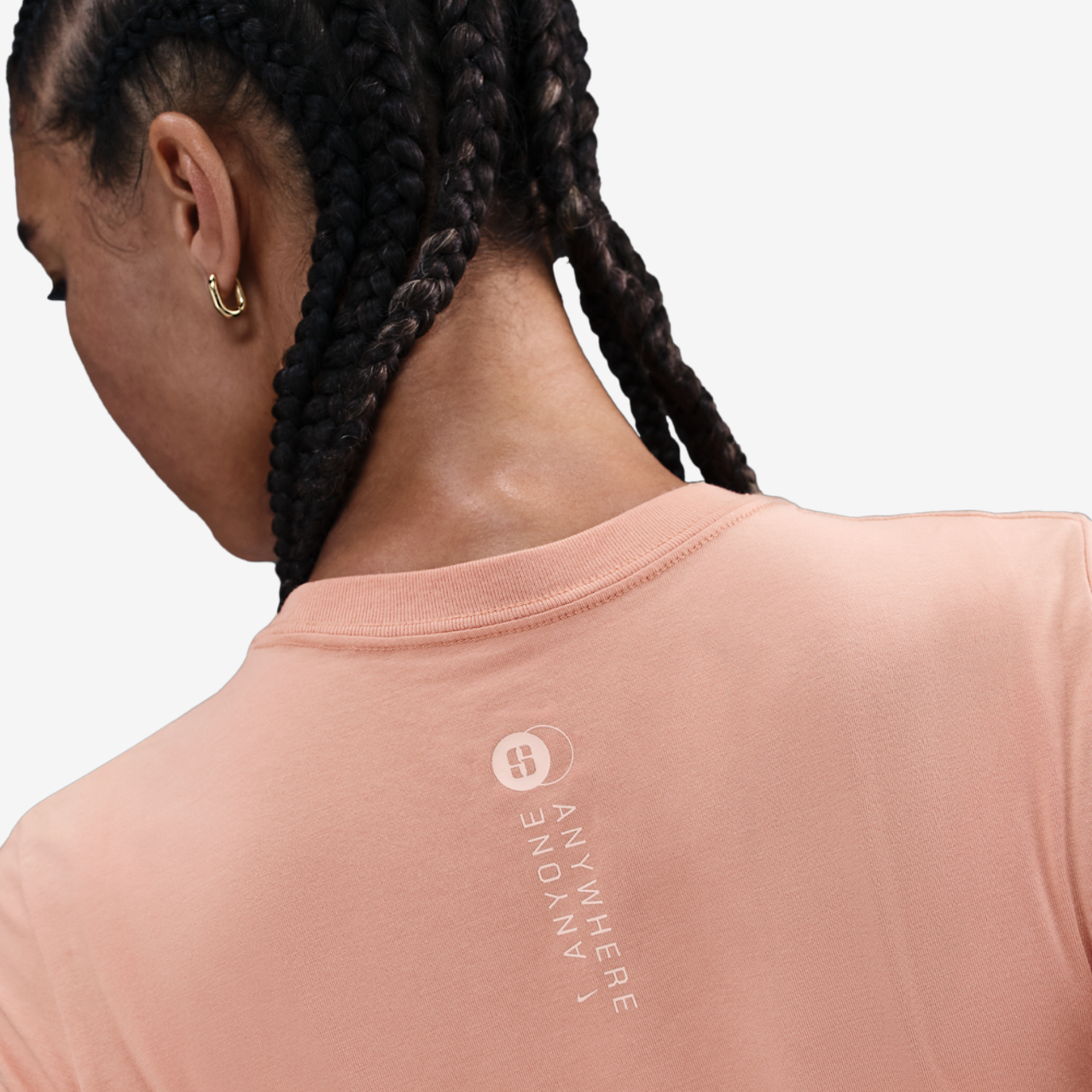 Nike Sabrina Short Sleeve Crop T-Shirt Image 2 of 3. Tap to open photo gallery.