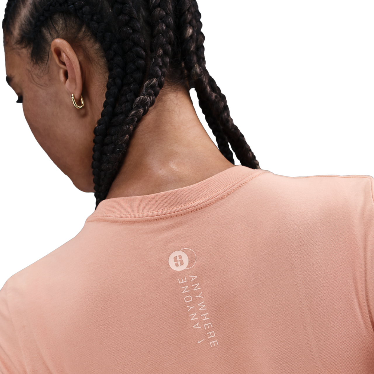 Nike Sabrina Short Sleeve Crop T-Shirt Image 2 of 3. Tap to open photo gallery.
