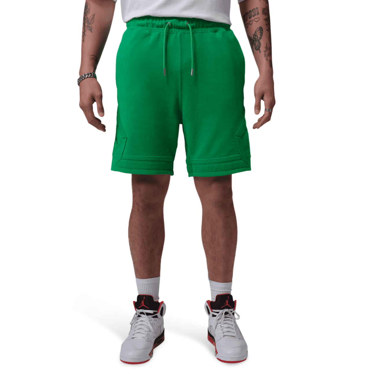 Jordan Flight Fleece Diamond Shorts Image 6 of 7. Tap to open photo gallery.