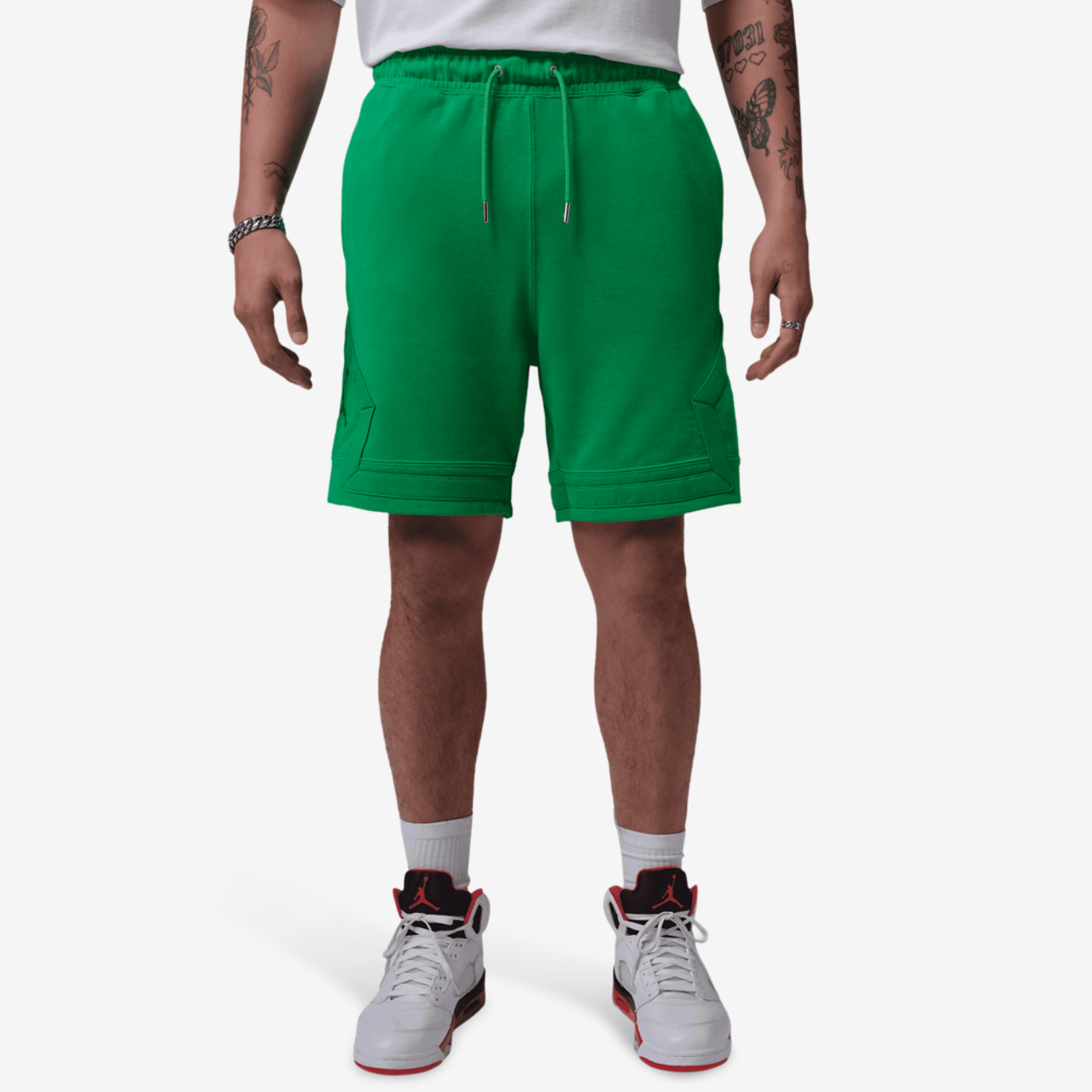 Jordan Flight Fleece Diamond Shorts Image 6 of 7. Tap to open photo gallery.