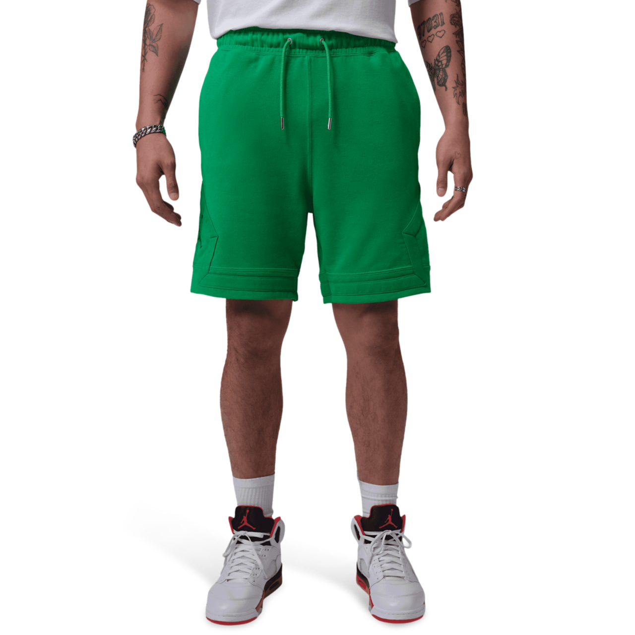 Jordan Flight Fleece Diamond Shorts Image 6 of 7. Tap to open photo gallery.