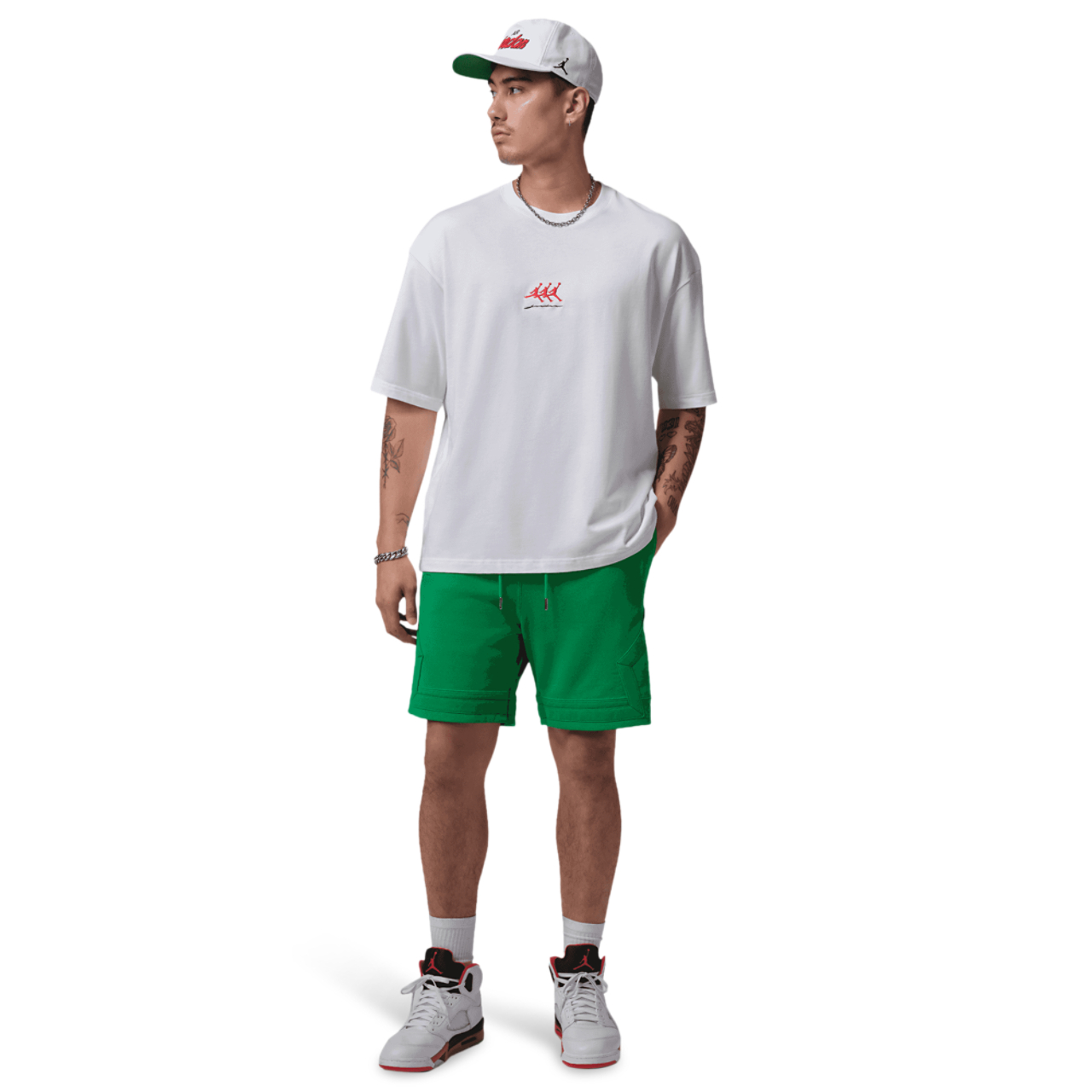 Jordan Flight Fleece Diamond Shorts Image 7 of 7. Tap to open photo gallery.