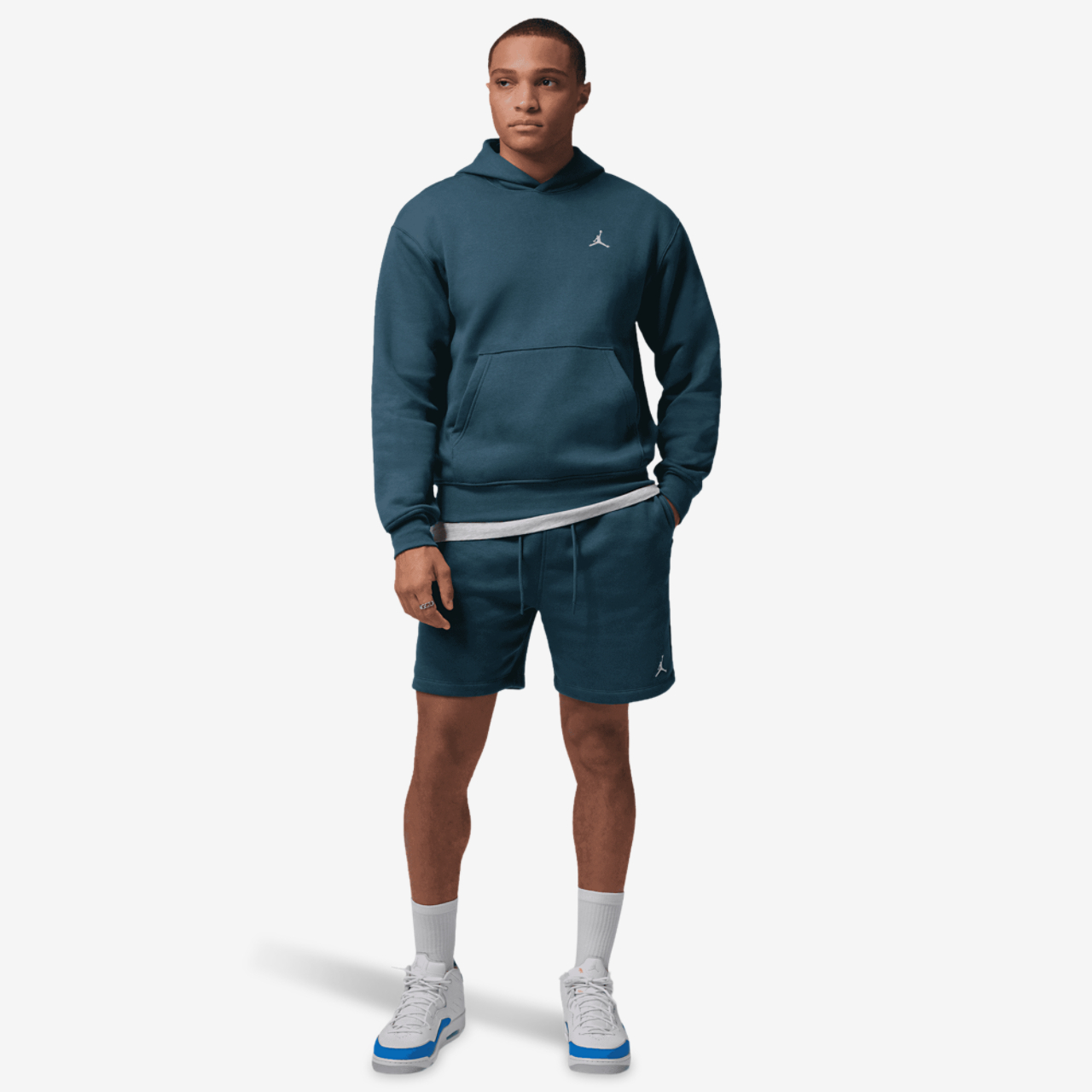 Jordan Brooklyn Fleece Shorts Image 7 of 7. Tap to open photo gallery.