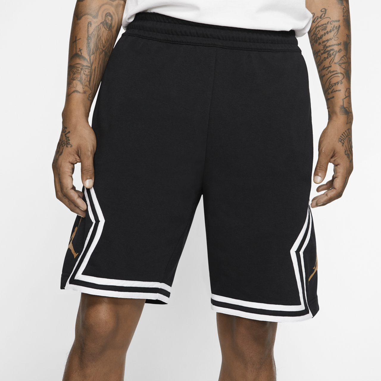 Jordan Jumpman Fleece Diamond Shorts Image 1 of 5. Tap to open photo gallery.