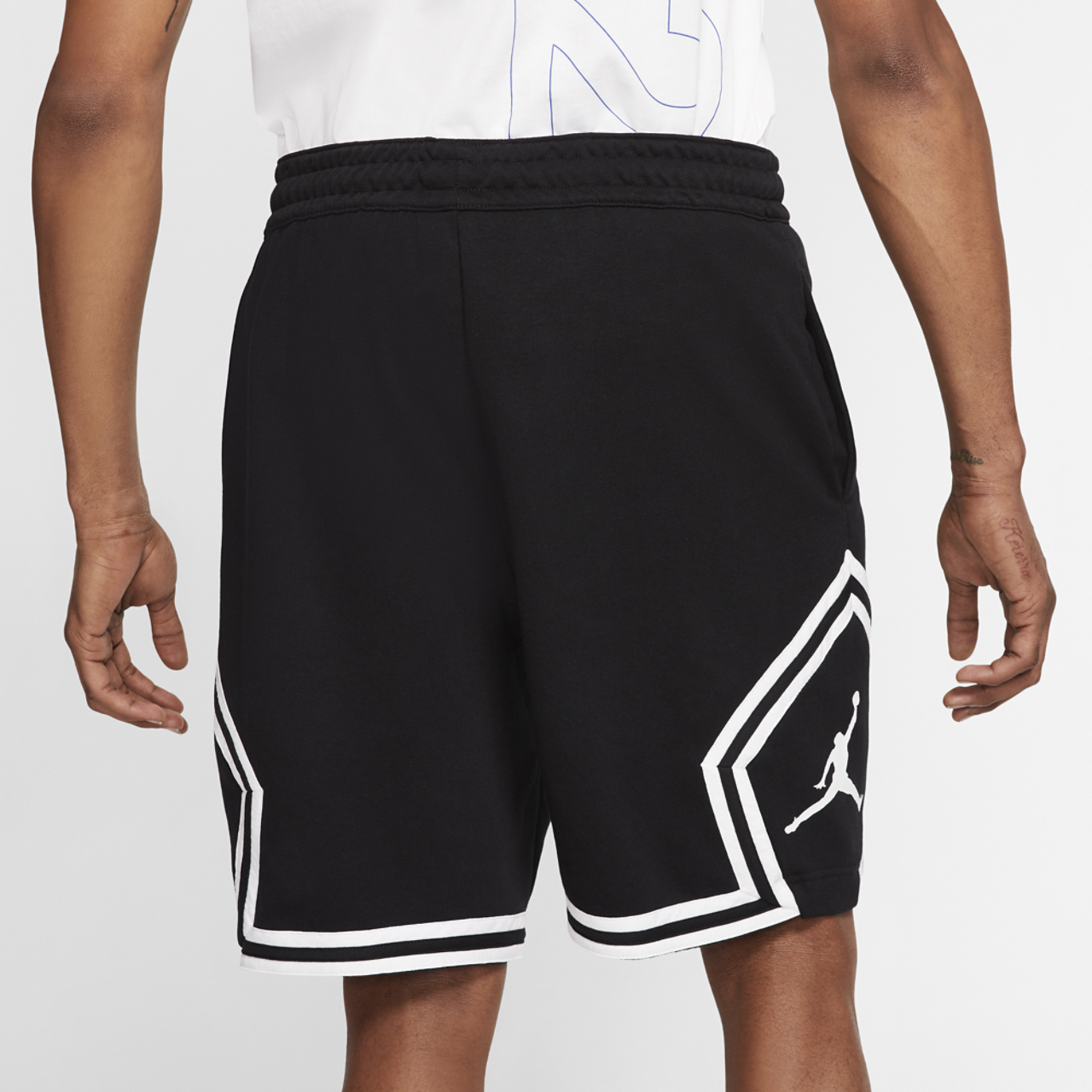 Jordan Jumpman Fleece Diamond Shorts Image 5 of 8. Tap to open photo gallery.