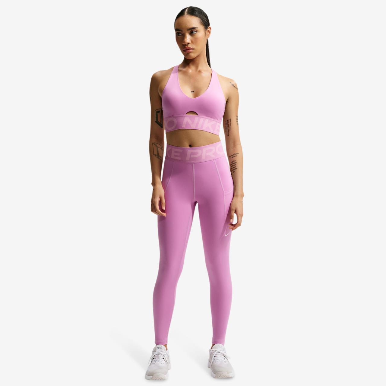 Nike Pro Dri-FIT High Rise SCLPT 7/8 Tights Image 4 of 5. Tap to open photo gallery.