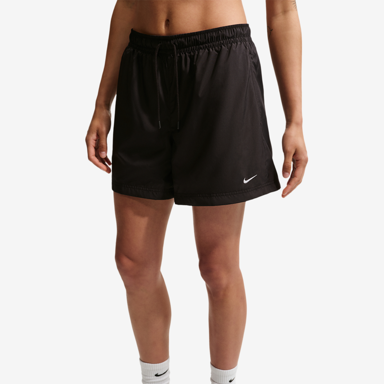 Nike NSW Mid Rise Essential Woven Short Image 1 of 7. Tap to open photo gallery.