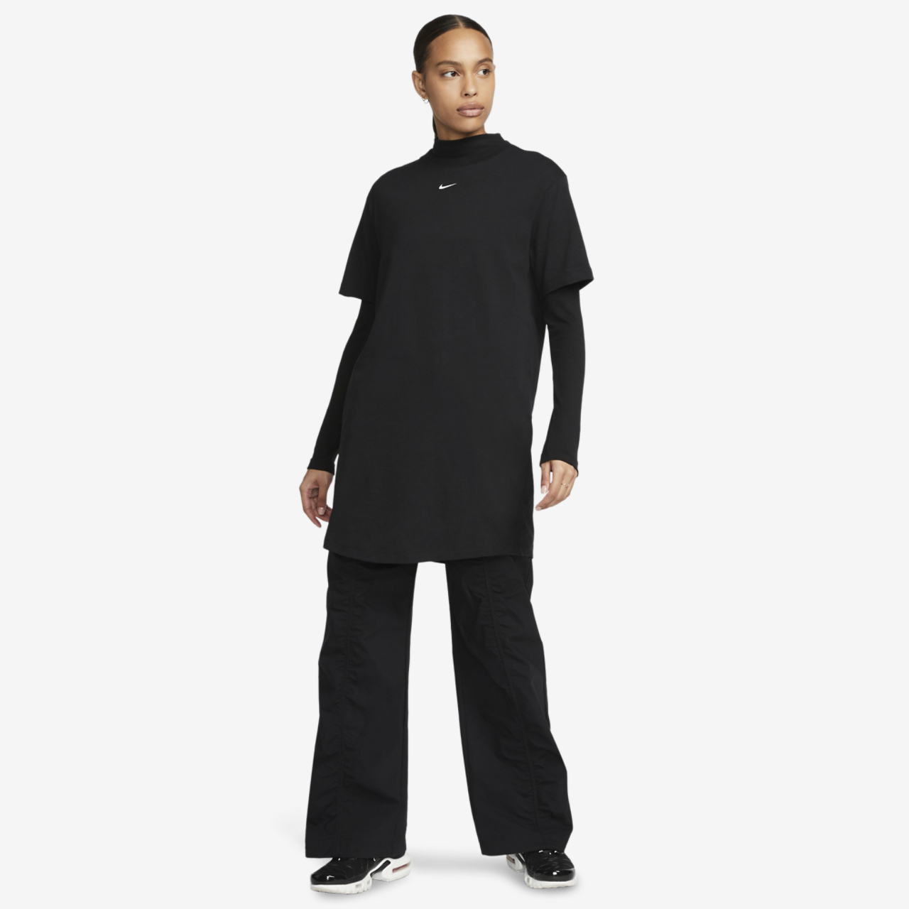 Nike NSW Essential Short Sleeve Dress T-Shirt Image 5 of 5. Tap to open photo gallery.